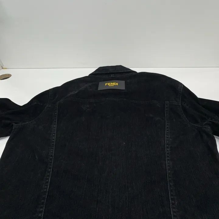 Fendi Fendi Logo Plush Denim Jacket -2507 Size US L / EU 52-54 / 3 - 8 Thumbnail