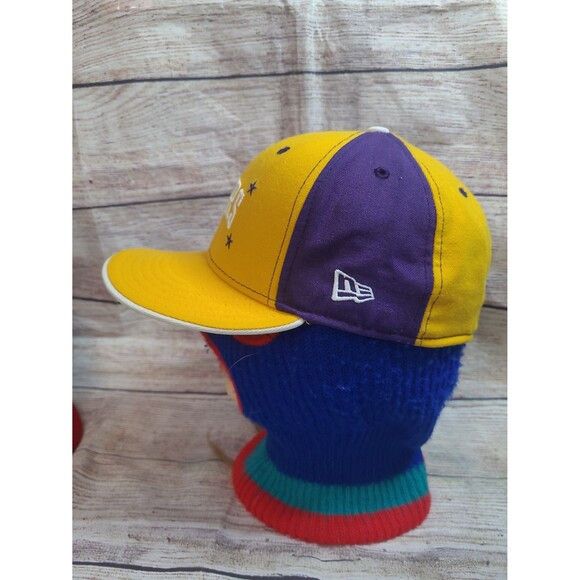 New Era Vtg New Era Los Angeles Lakers Fitted hat Size ONE SIZE - 8 Thumbnail