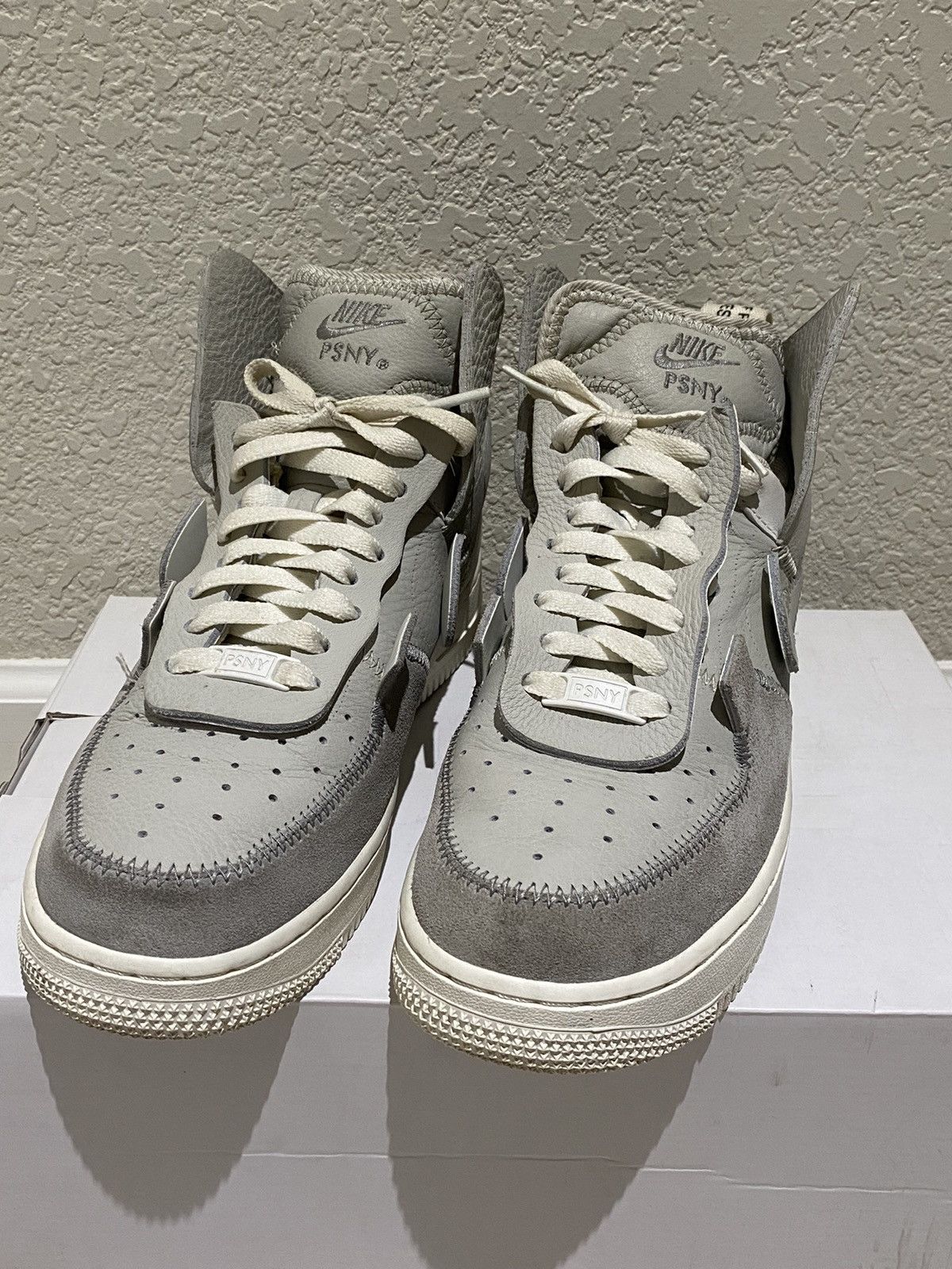 Nike PSNY x Air Force 1 High Matte Silver 2018 Size US 7.5 / EU 40-41 - 2 Thumbnail
