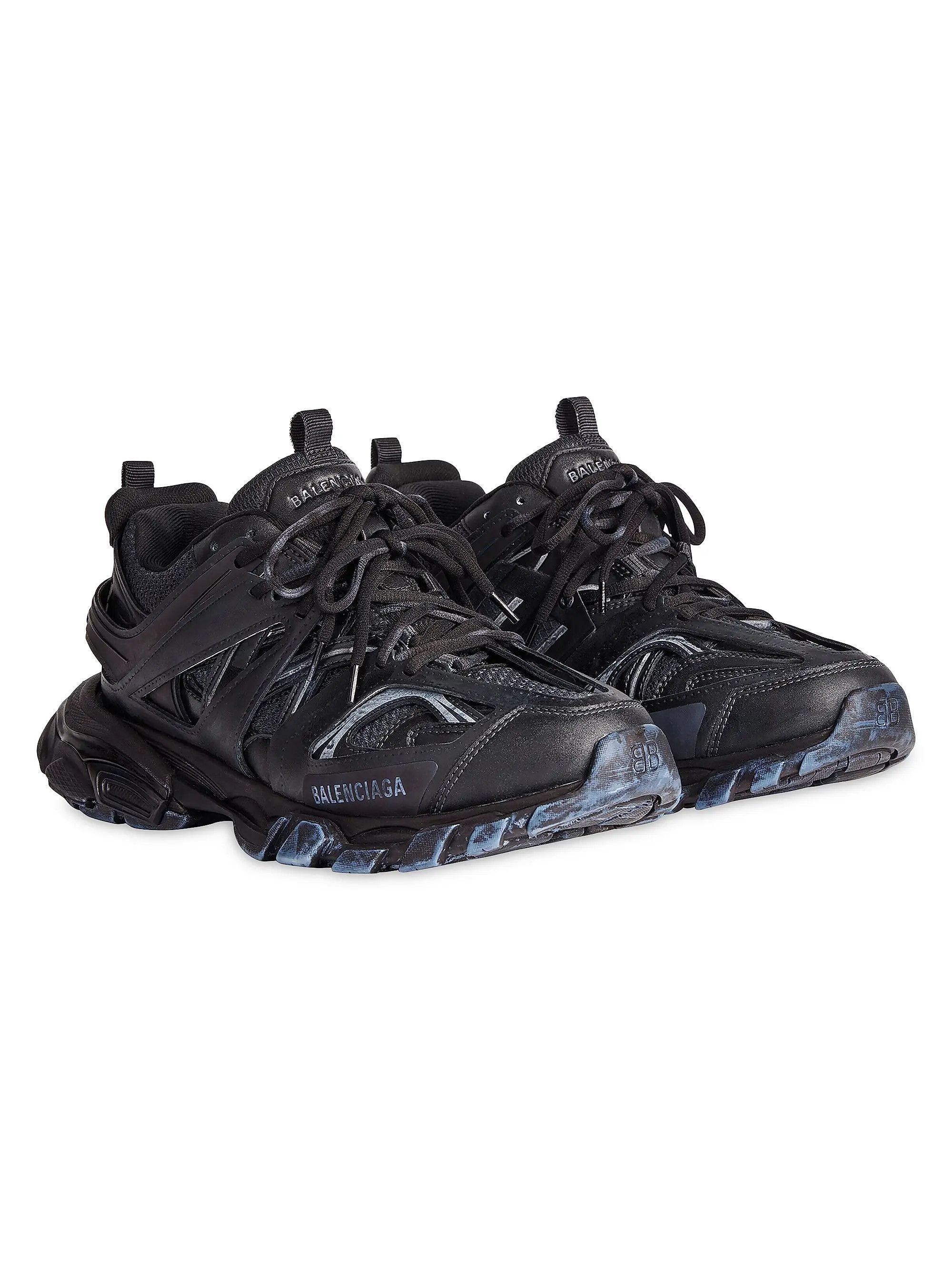 Balenciaga o1w1db10625 Track Sneakers in Faded Black Size US 8 / IT 38 - 2 Thumbnail