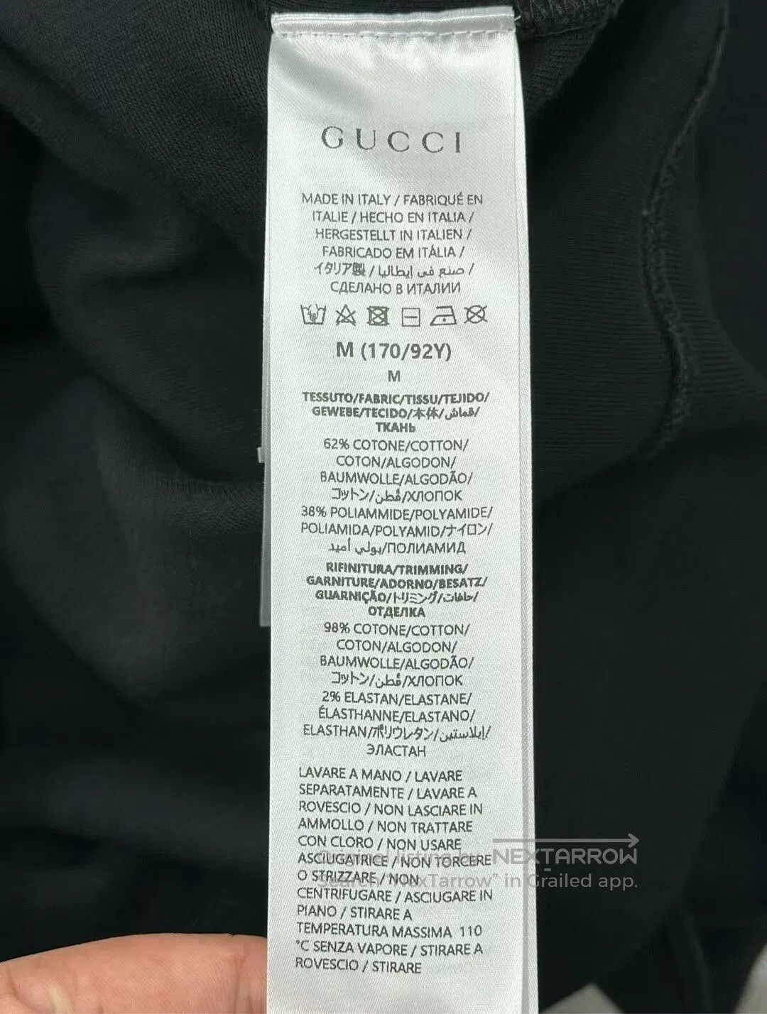 Gucci gucci black embroidered logo long sleeve sweatshirt. Size US M / EU 48-50 / 2 - 4 Thumbnail