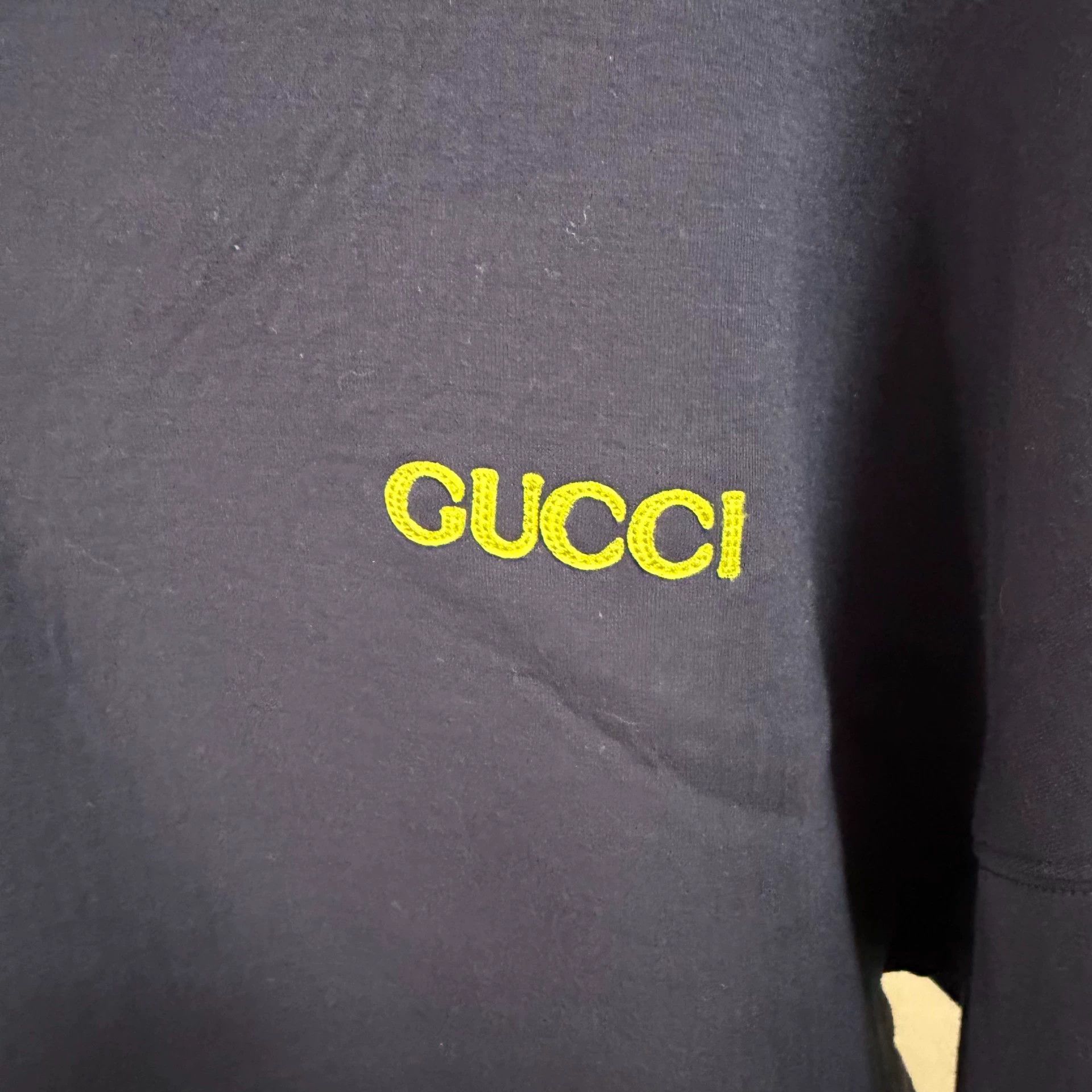 Gucci GUCCI SS25 Logo Patch Knit Half-Zip LS Sweatshirt Men's Blue Size US S / EU 44-46 / 1 - 4 Thumbnail
