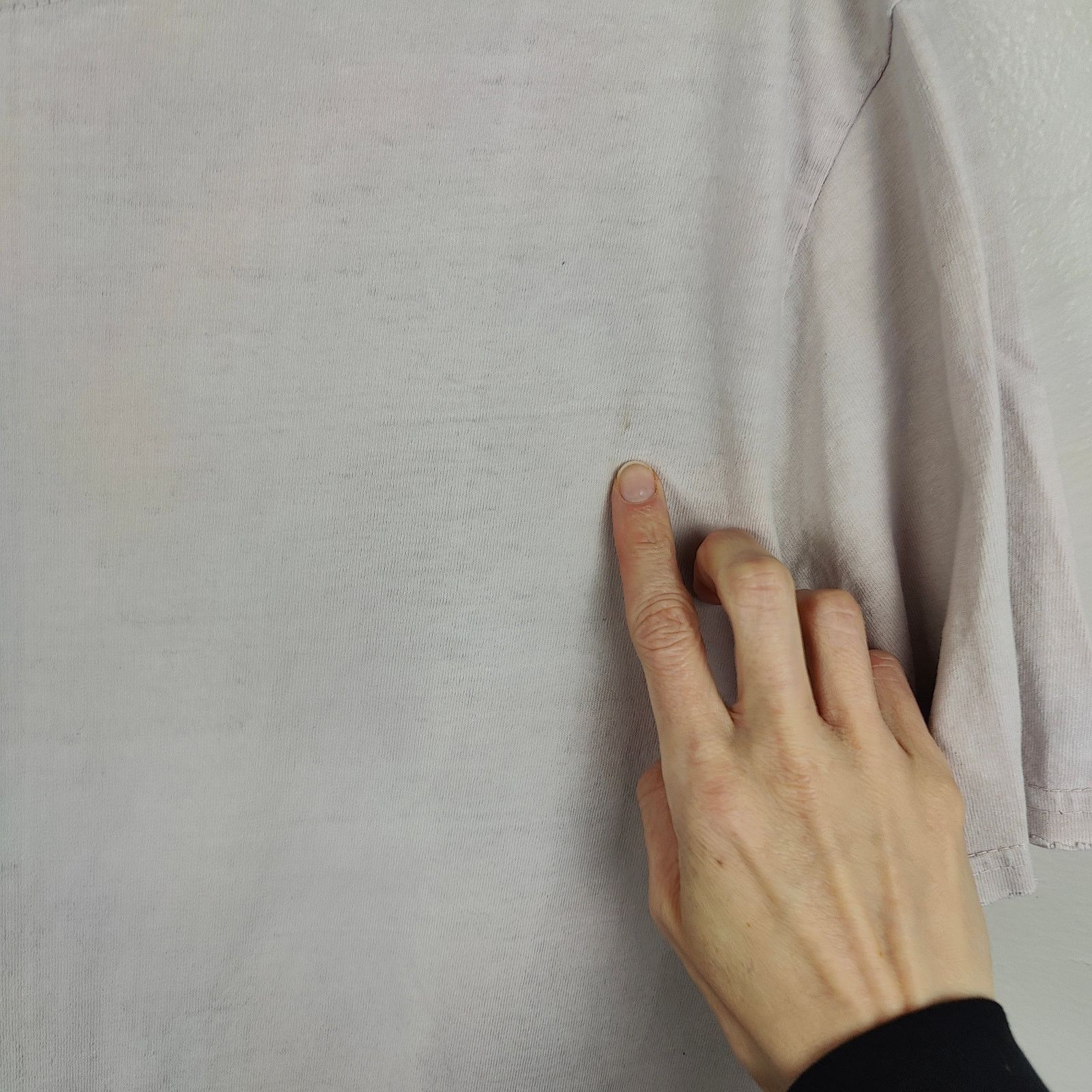 MOOJIMOOJIUS MoojiMooji Aged Boxy T-Shirt Size Small Off-White Pale Pink Size US S / EU 44-46 / 1 - 3 Thumbnail