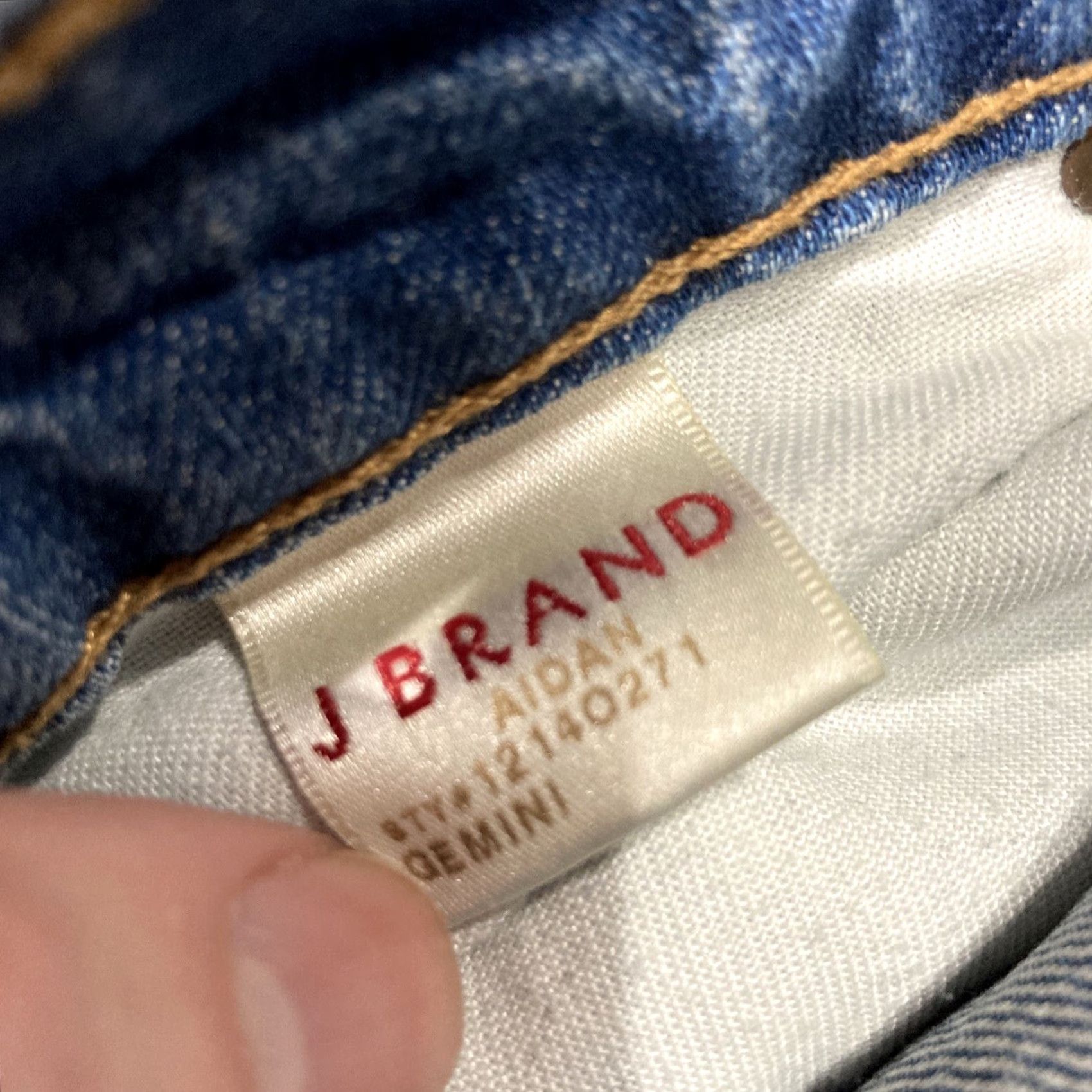 J Brand J Brand Jeans Aidan Gemini Womens 26 Jeans Blue 100% Cotton Zipper Button Relaxed Straight Regular Womens USA Vintage/Vintage? Size 26" / US 2 / IT 38 - 7 Thumbnail