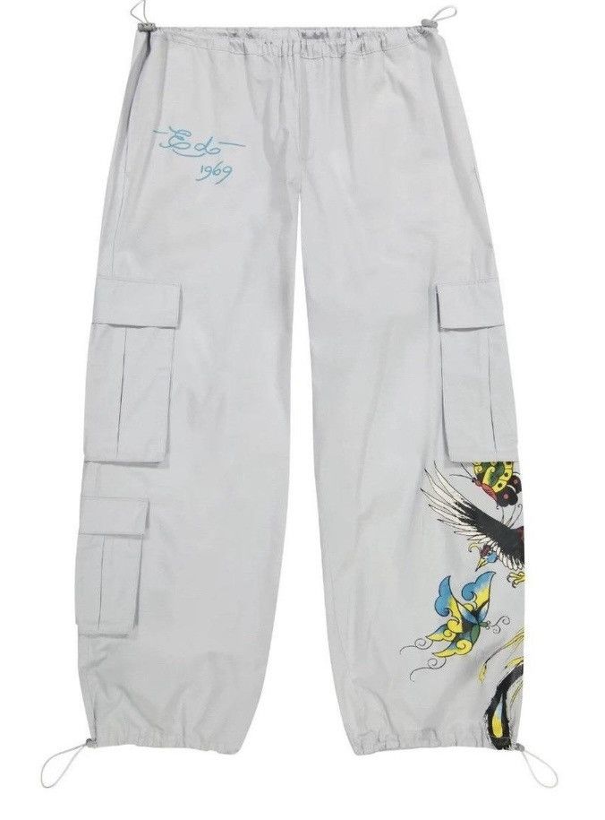 Ed Hardy Authentic Ed Hardy Lightweight Butterfly Cargo Pants L Size 36" / US 14 / IT 50 - 2 Thumbnail