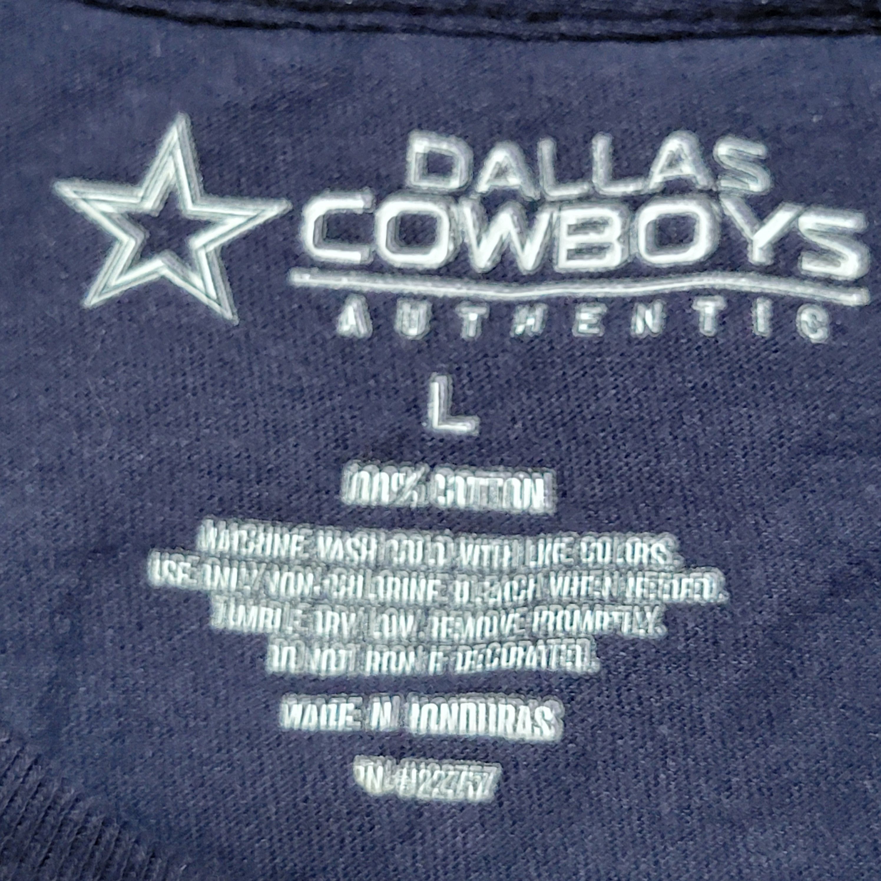 Other Dallas Cowboys Authentic LS Unisex Logo Tee - Size Large Size US L / EU 52-54 / 3 - 5 Thumbnail