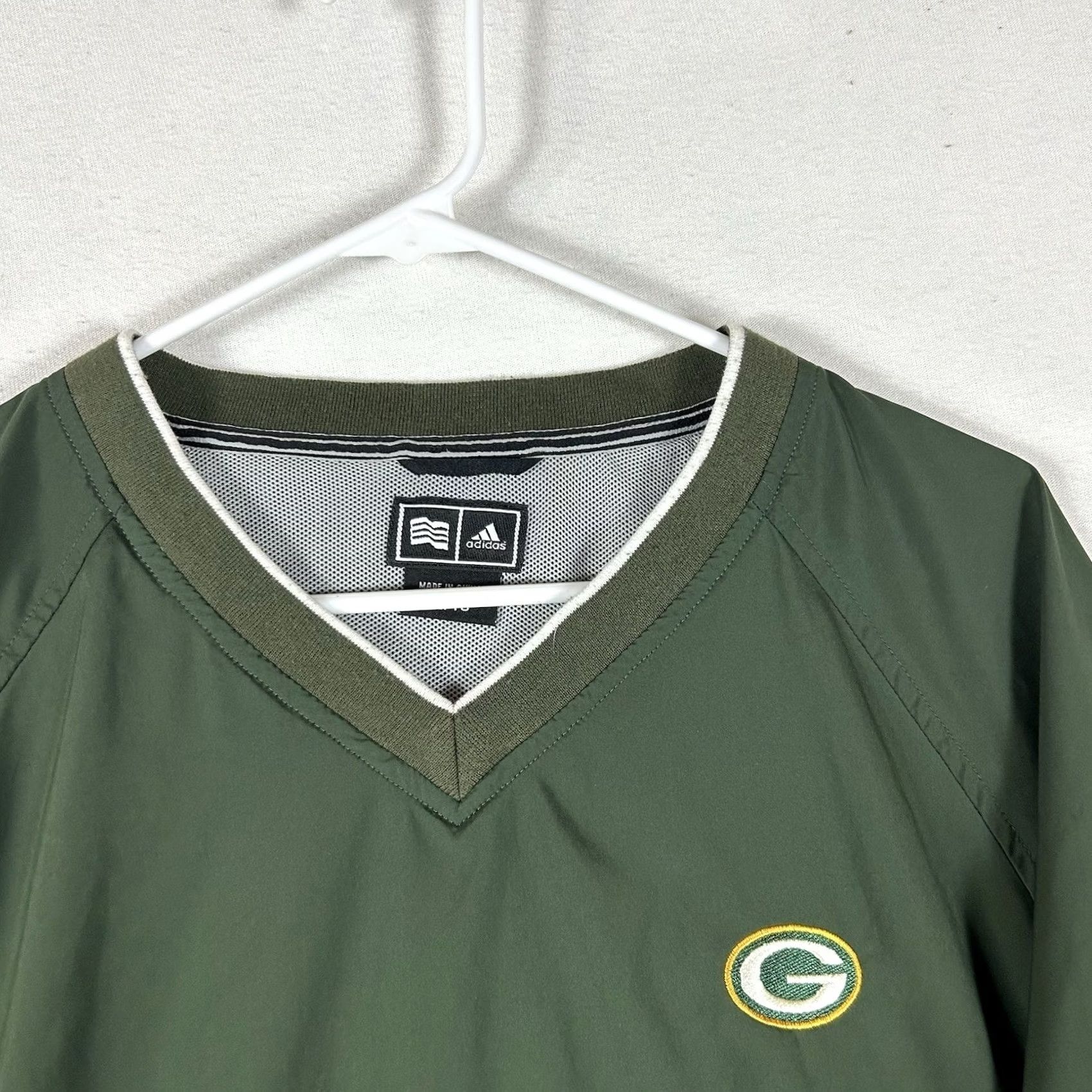 Adidas Adidas NFL Green Bay Packers ClimaProof Windbreaker Mens XL Dark Green Pullover Jacket Size US XL / EU 56 / 4 - 2 Thumbnail
