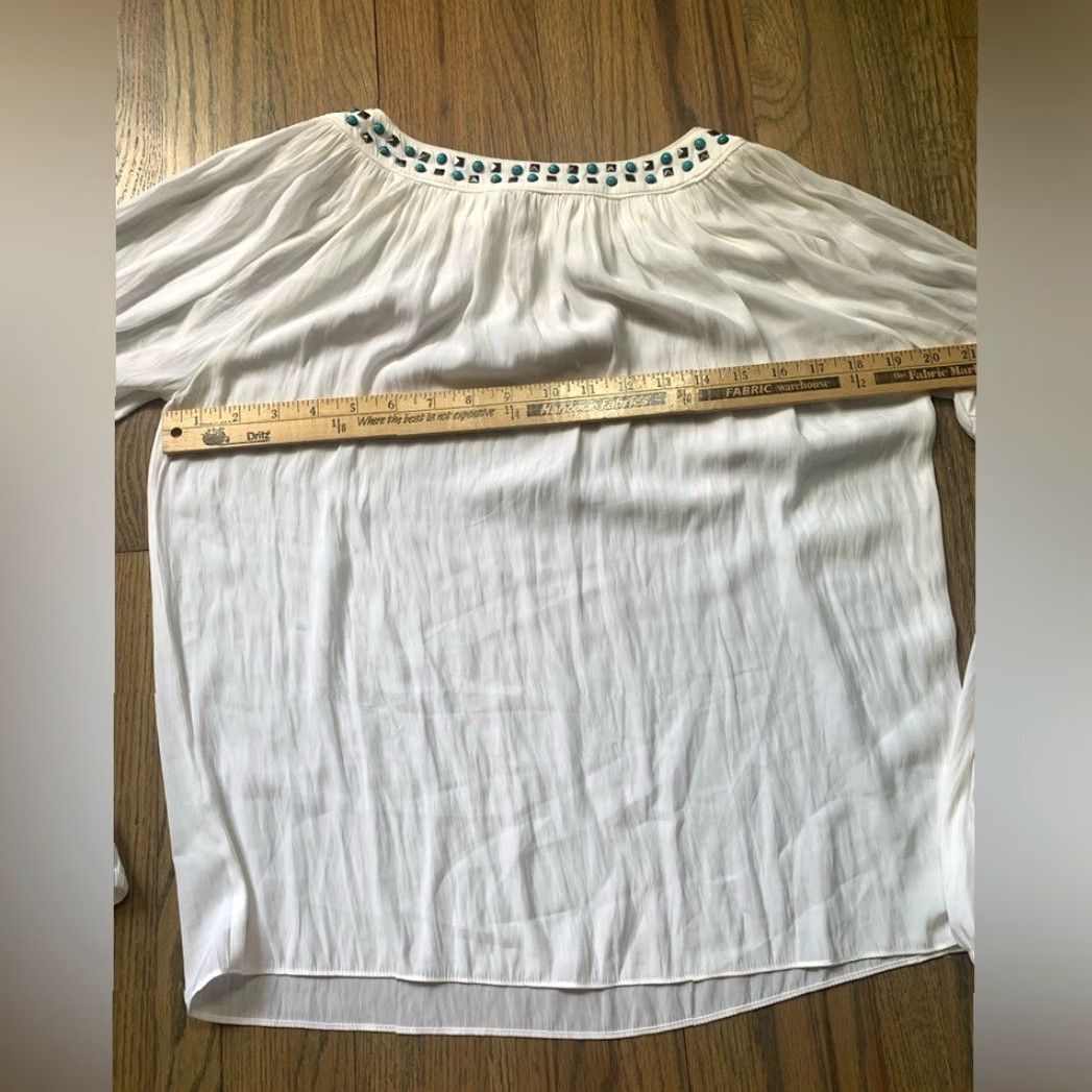Ramy Brook Ramy Brook New York XS Long Sleeve Blouse White Women XS Blouse White Size XS / US 0-2 / IT 36-38 - 7 Thumbnail