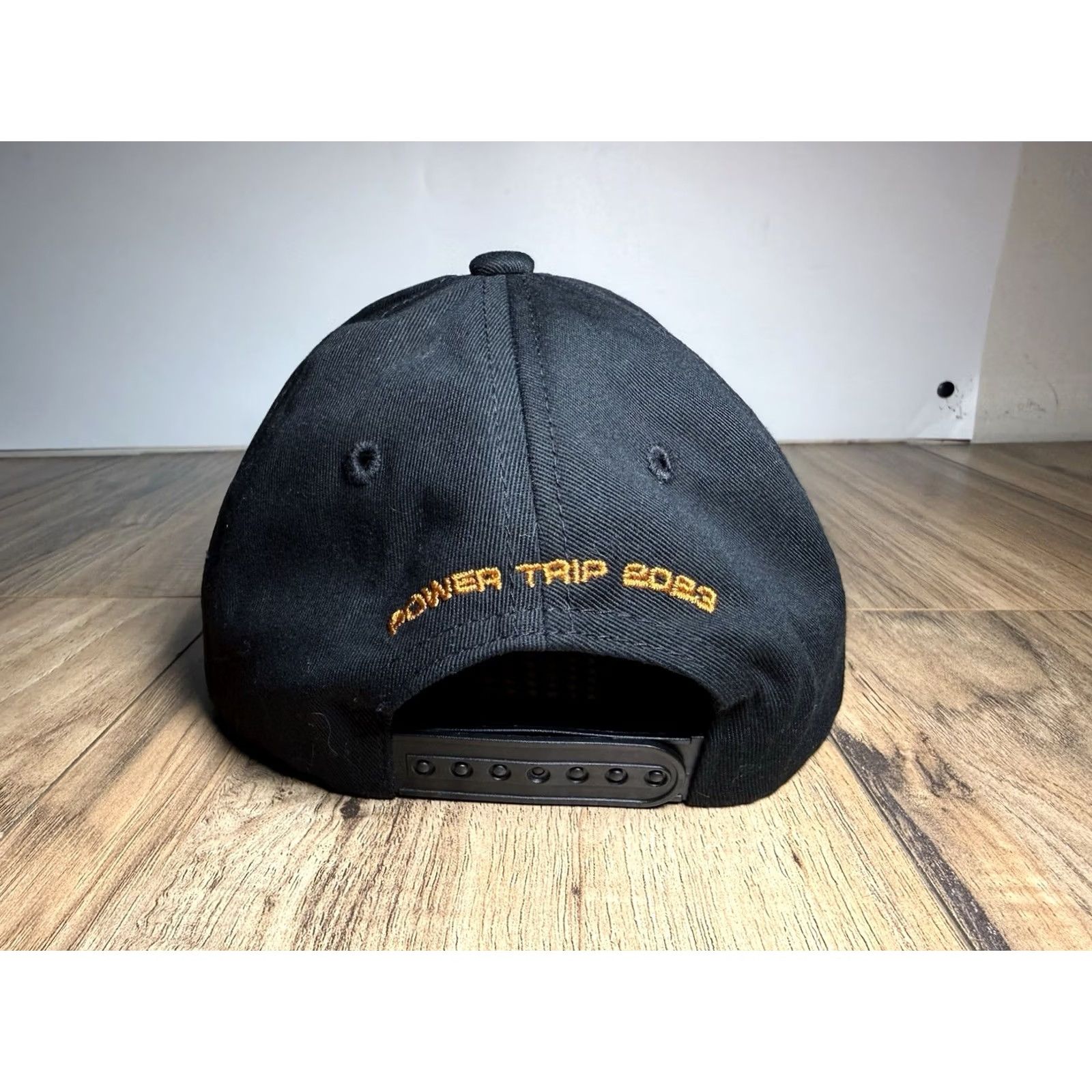 Vintage Power Trip Hat Cap Band Metal 2023 World Tour Slayer Metallica Rock Snapback Adjustable One Size Black Mens Cap Hat Size ONE SIZE - 3 Thumbnail