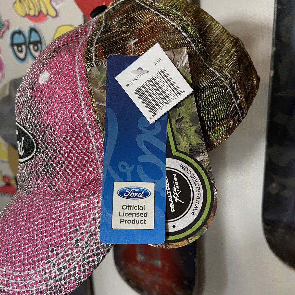 NASCAR 📌 Crazy Y2K Ford Realtree NASCAR Cap Size ONE SIZE - 8 Thumbnail