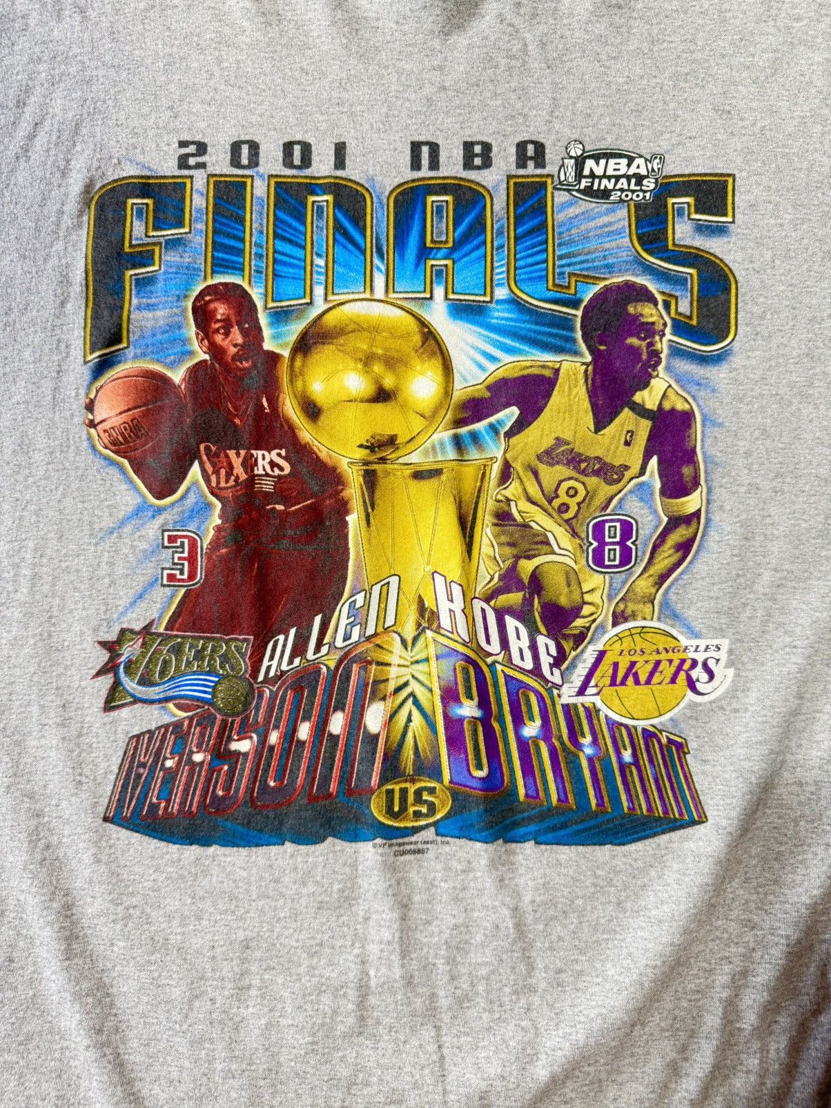 Delta Vintage 2001 NBA Finals Kobe Bryant Iverson 3XL T-Shirt Size US XXL / EU 58 / 5 - 2 Thumbnail