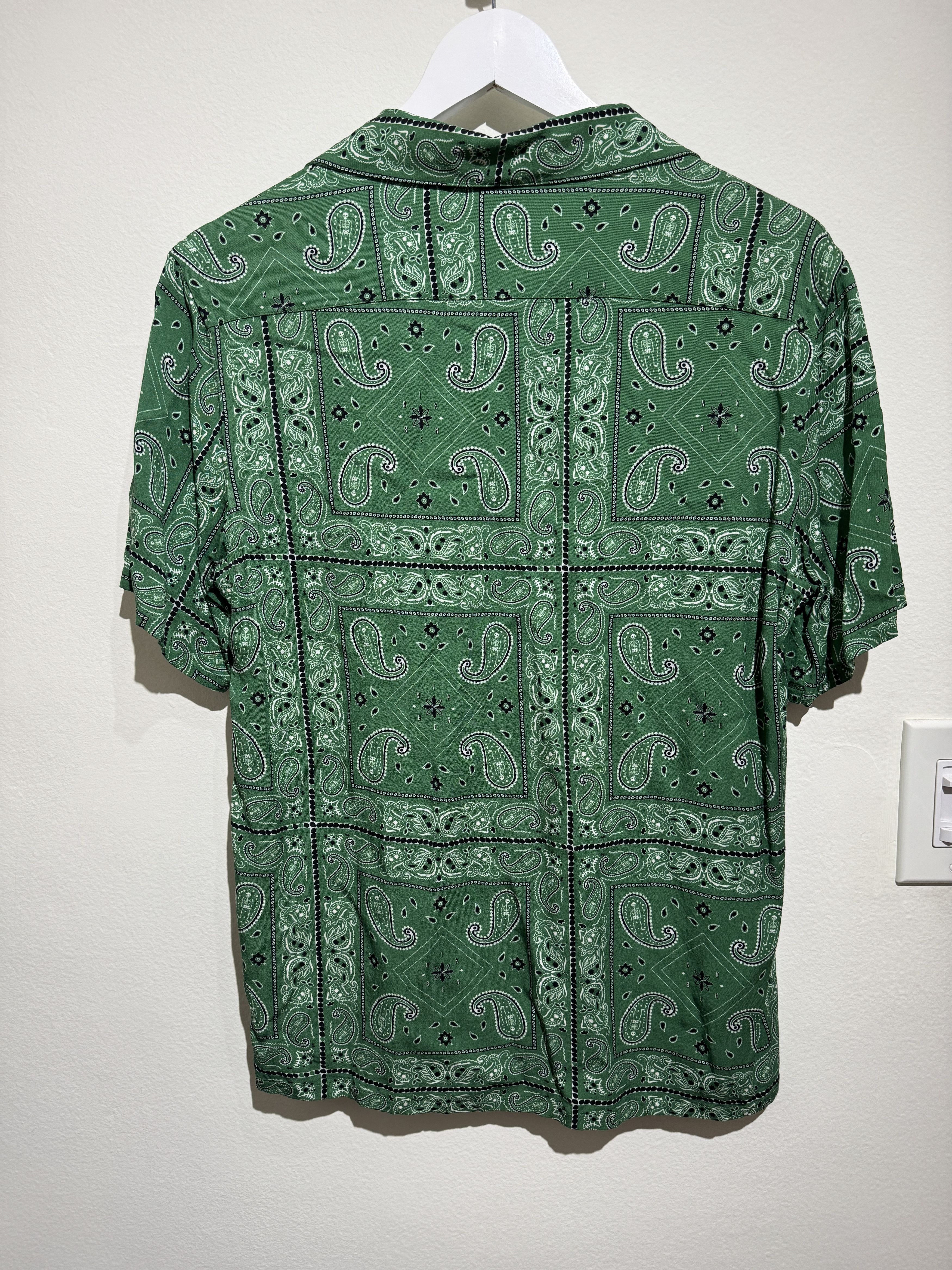 Vintage NikBen Green Bandana Print Camp Collar Shirt Size US S / EU 44-46 / 1 - 6 Thumbnail