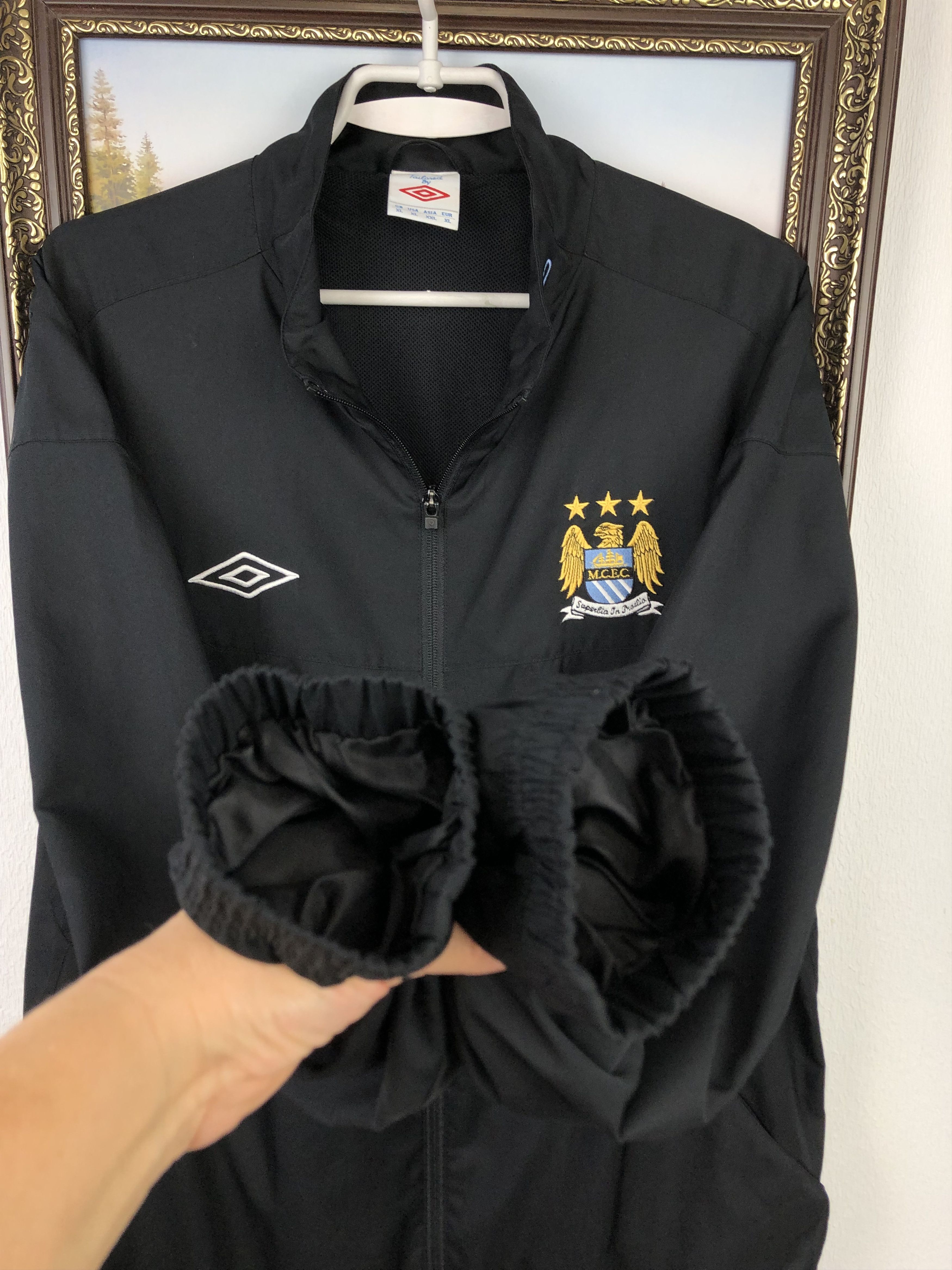 Vintage Vintage Umbro Manchester City Football Jacket Soccer Track Size US XL / EU 56 / 4 - 6 Thumbnail