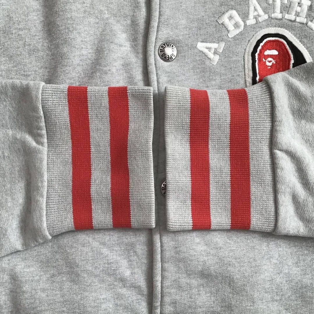 Bape BAPE LOGO sweat varsity jacket a bathing ape NIGO Size US M / EU 48-50 / 2 - 6 Thumbnail