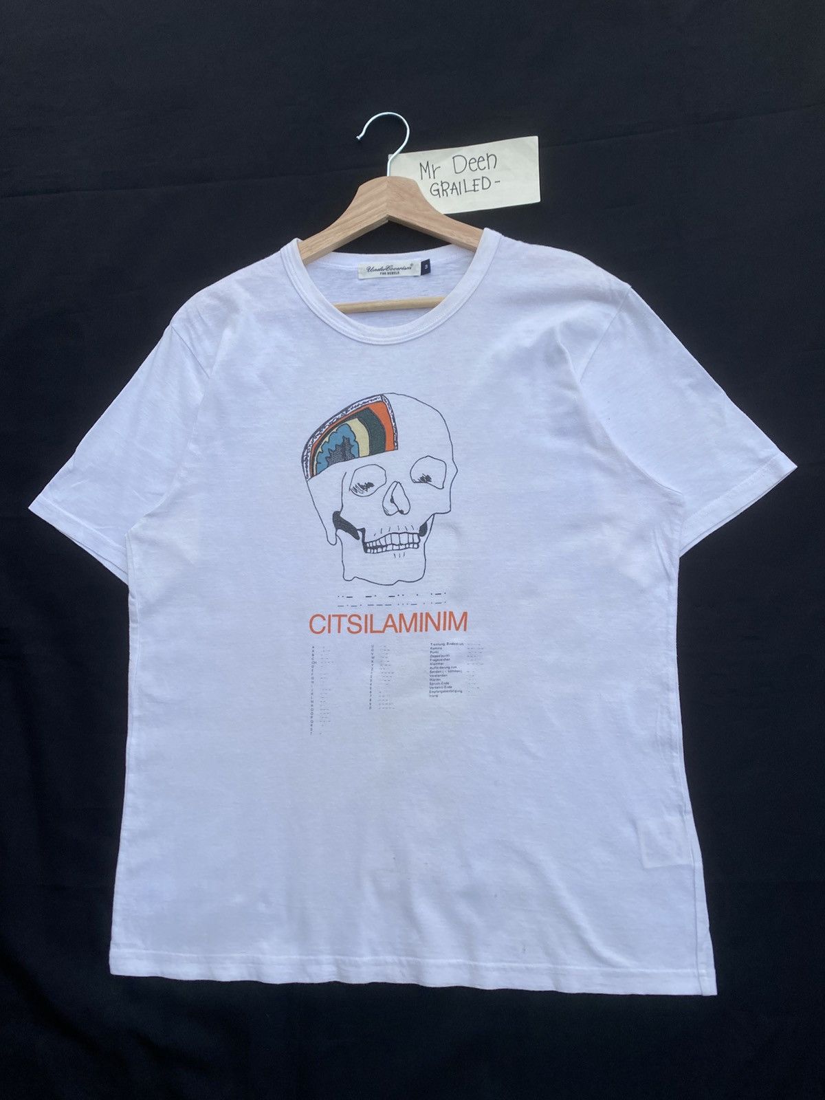 Undercover Rare Undercover Jun Takahashi Printed Skull Citsilaminim tee Size US M / EU 48-50 / 2 - 4 Thumbnail