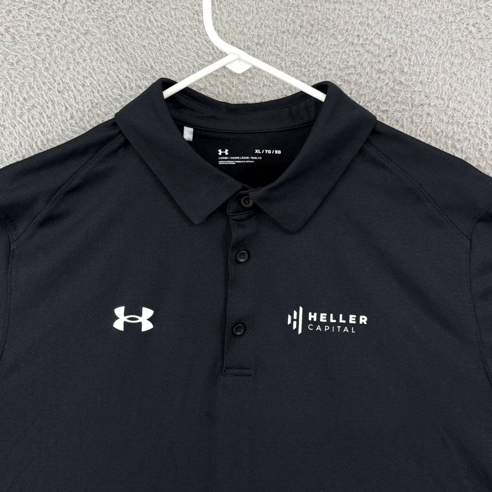 Under Armour Under Armour Polo Shirt Mens XL Black Golf Sport Stretch Team Tech Button NWT Size US XL / EU 56 / 4 - 3 Thumbnail
