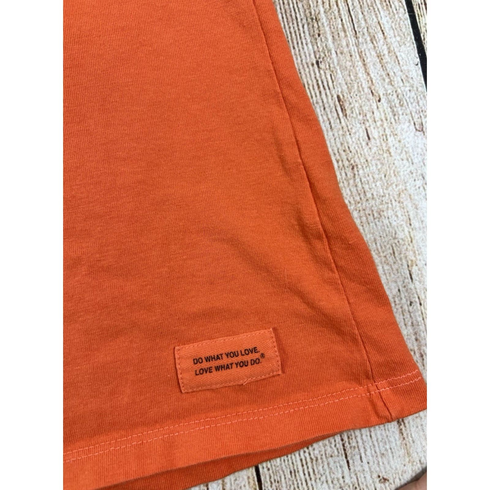 Life is Good Life is Good Women’s Shirt Orange Land Of The Free Classic Fit Medium M Shirt Size M / US 6-8 / IT 42-44 - 3 Thumbnail