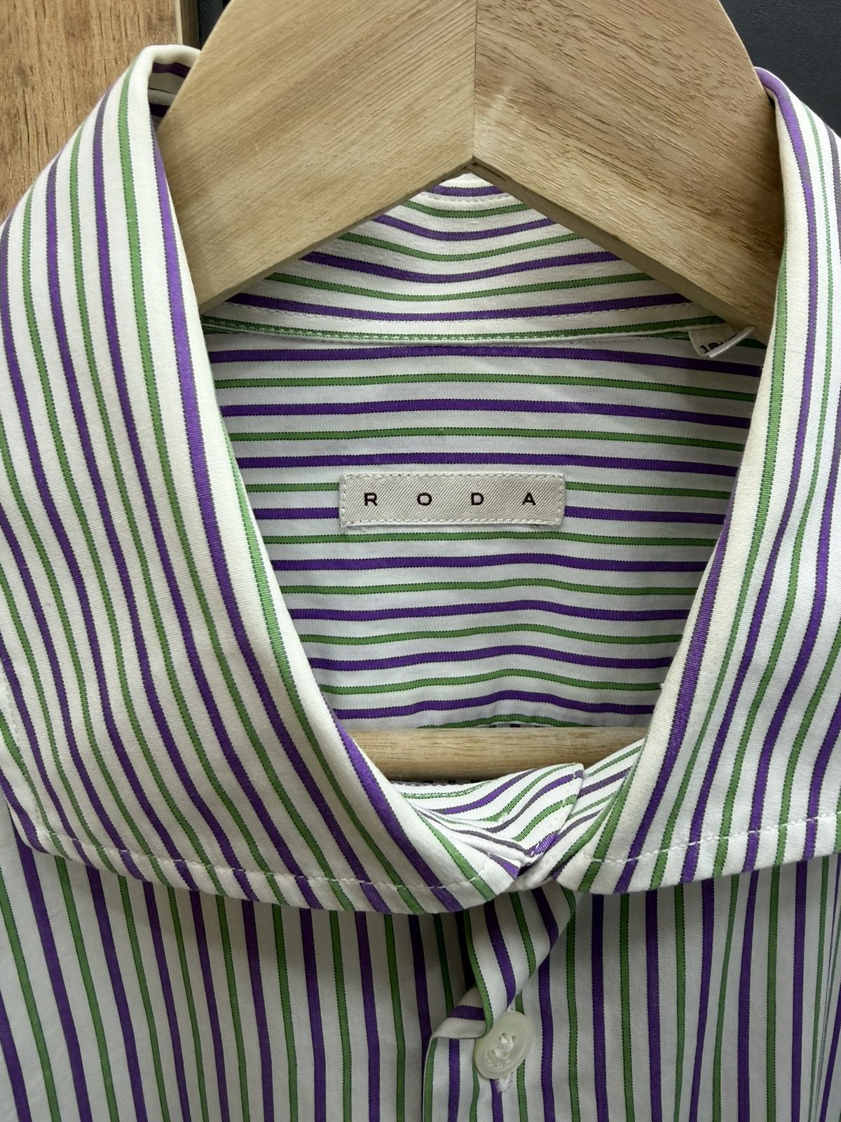 Other RODA Striped Cotton Shirt Men’s Size 42 16 1/2 Size US L / EU 52-54 / 3 - 6 Thumbnail