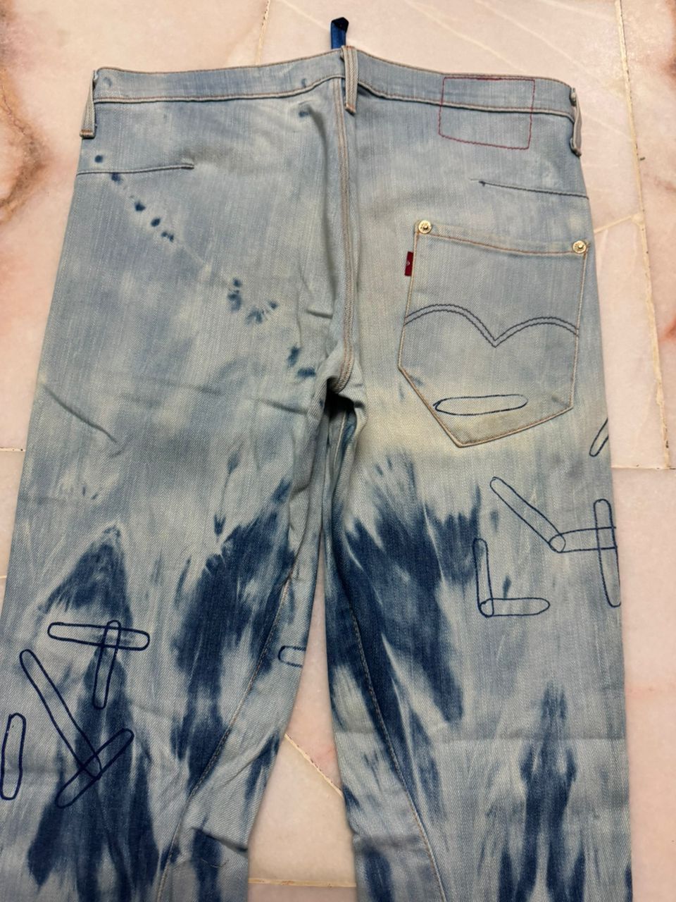 Levi's 💥Insane💥90s Levi’s Engineered Sick Bleach Single R Denim Size US 29 - 15 Thumbnail