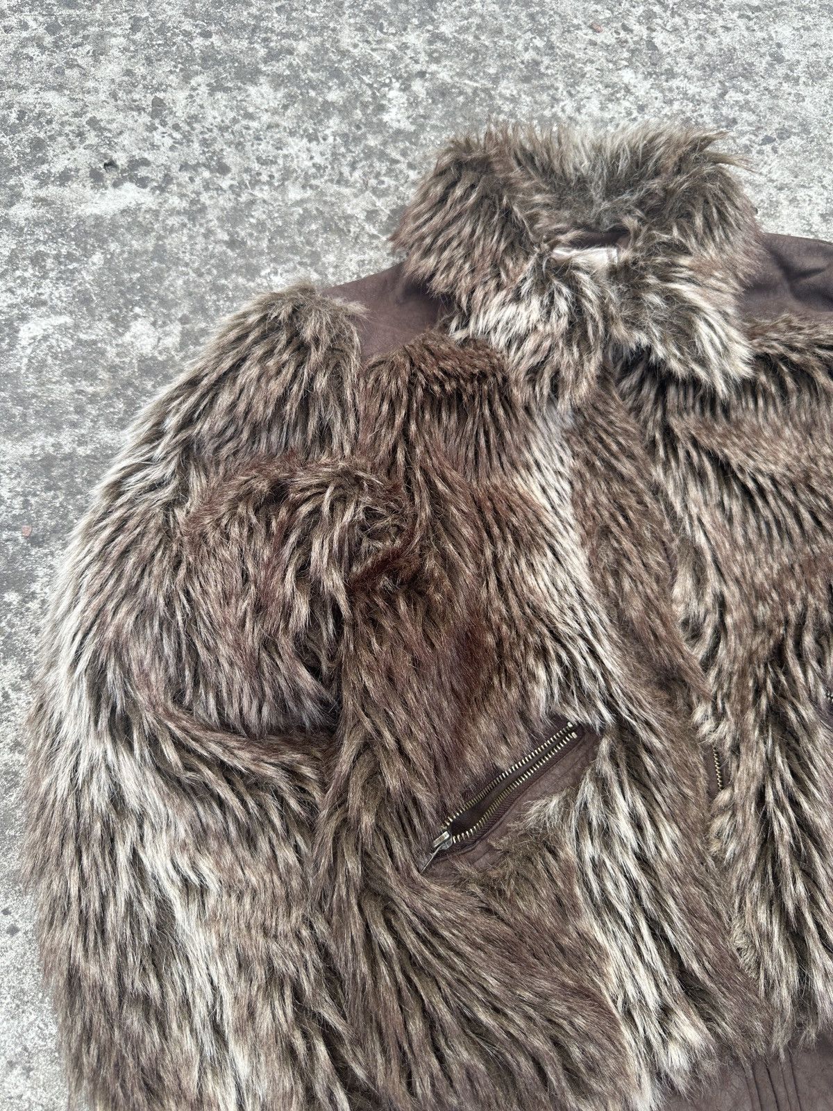 Other Y2K Vintage Fur Jacket Mohair Streetwear Opium Alt Rare VTg Size S / US 4 / IT 40 - 4 Thumbnail