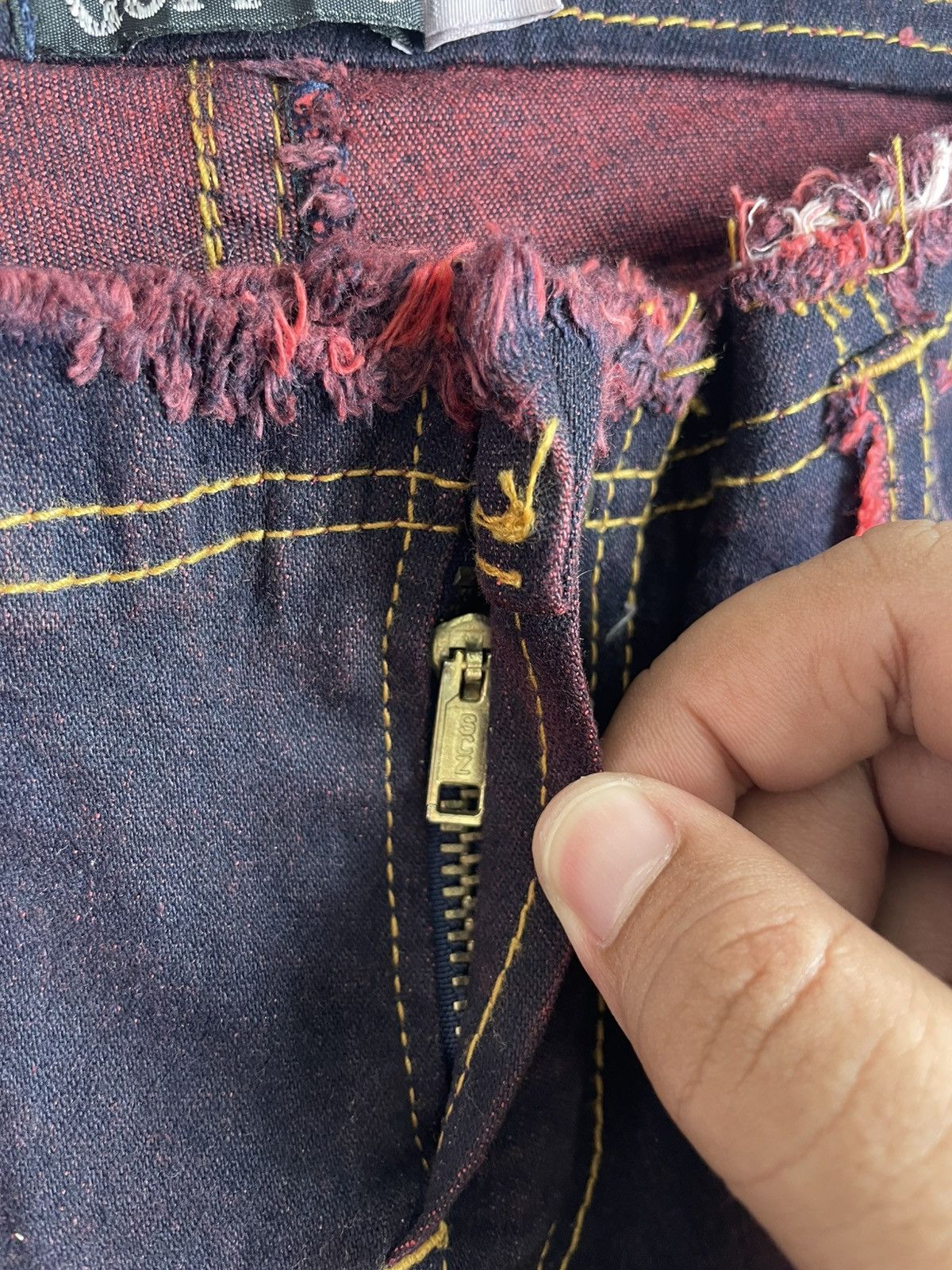Japanese Brand Vintage Y2K Guppys Flare LGB Style Denim Pants Size US 28 / EU 44 - 7 Thumbnail