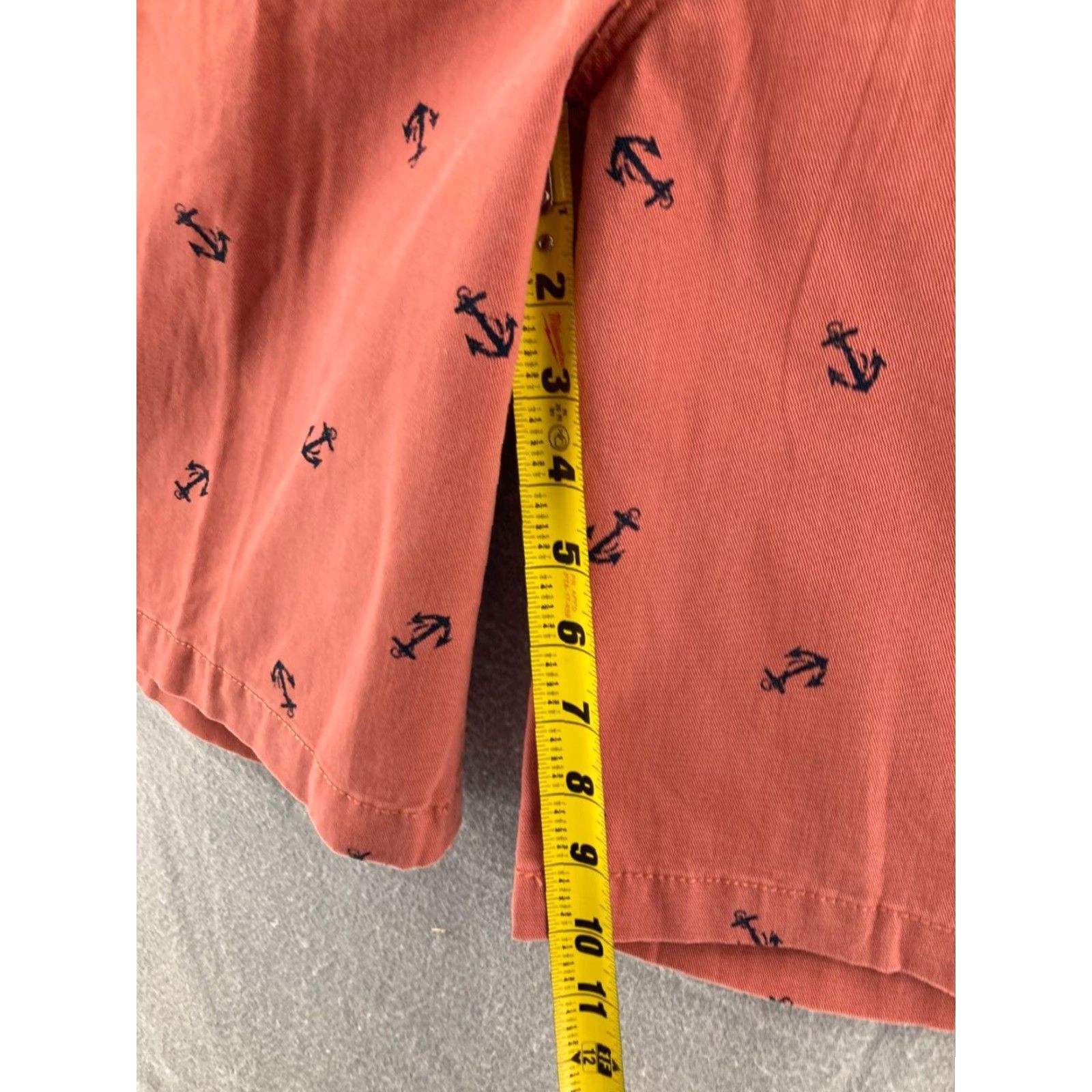 Izod VINTAGE IZOD Shorts Mens 34 Mauve Pink Anchors Print Chinos Preppy Size US 34 / EU 50 - 4 Thumbnail