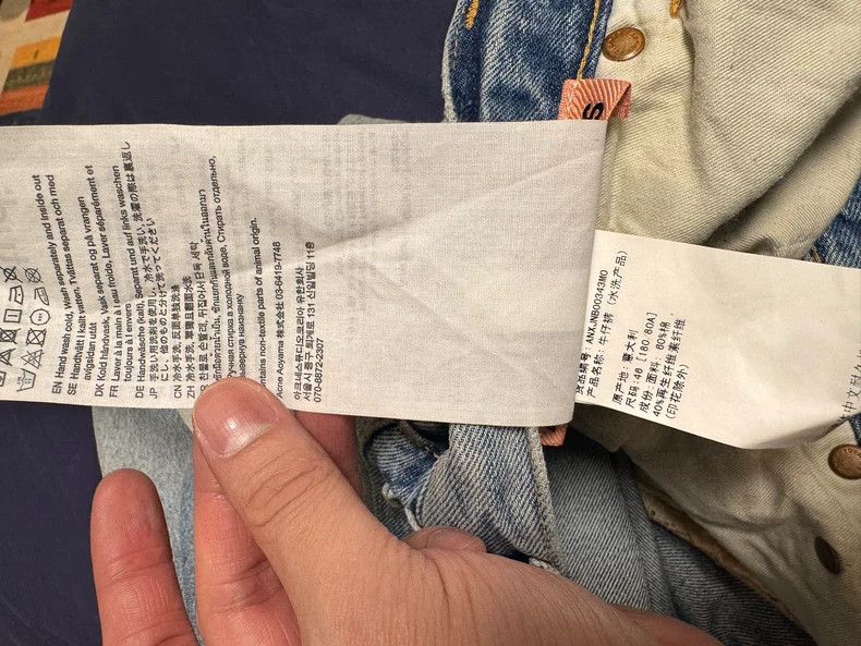 Acne Studios acne studios Blue splash-ink jeans 2503-Nextarrow Size US 30 / EU 46 - 8 Thumbnail