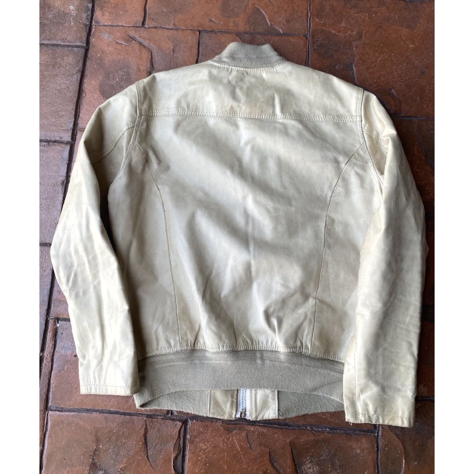 Bomboogie VINTAGE Bomb Boogie Leather Jacket Full Zip Pockets Women's Large Size L / US 10 / IT 46 - 3 Thumbnail