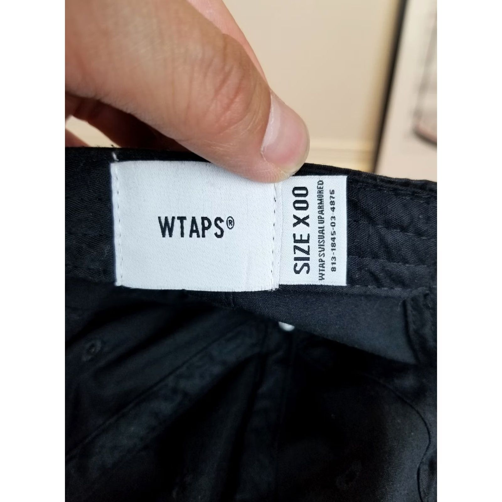 Wtaps VINTAGE Y2K WTAPS BLACK STREET WEAR COTTON HAT Men One Size Black Army Cap Cotton Hat Size ONE SIZE - 7 Thumbnail