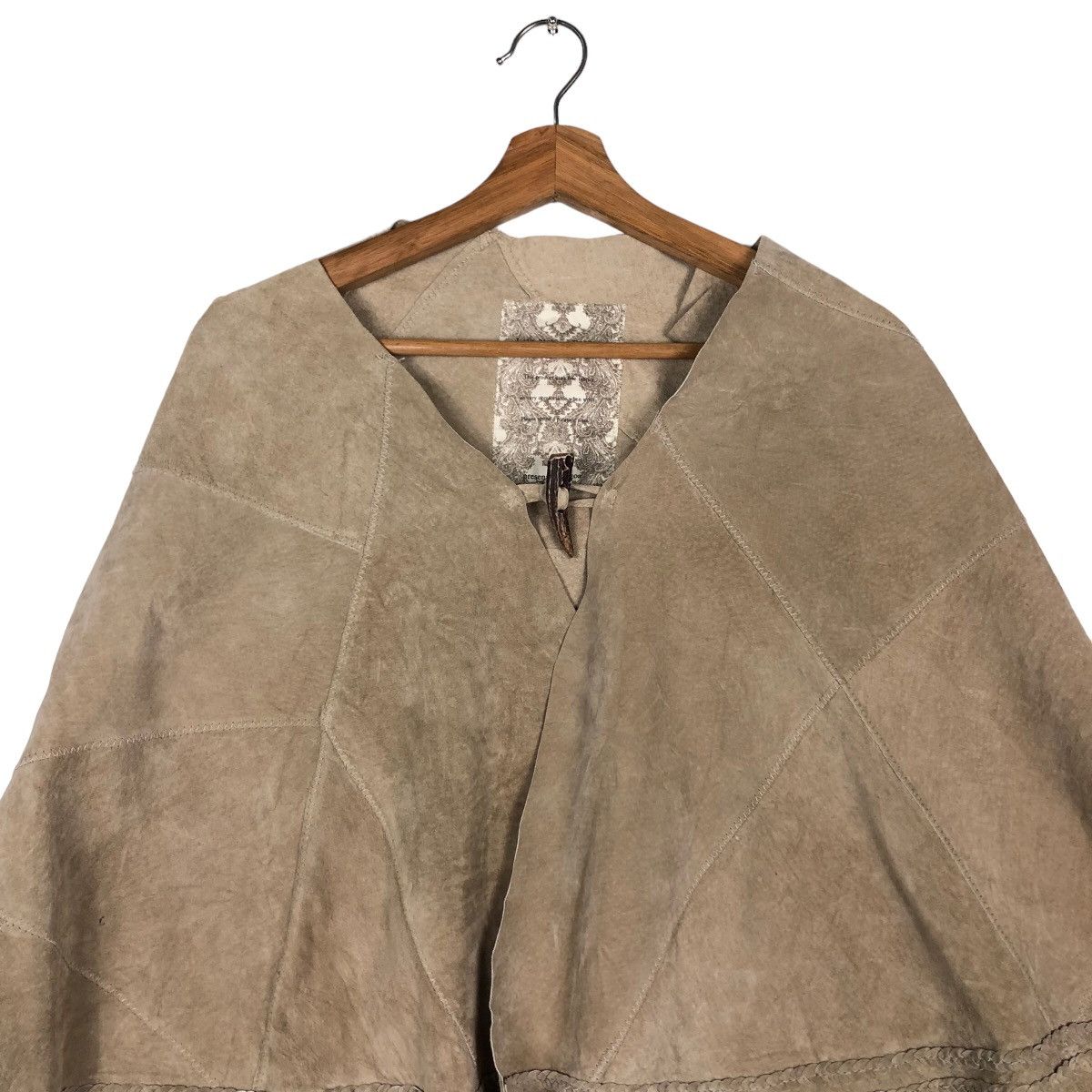 If Six Was Nine 🔥Vintage Cloaks Leather Cowboy Design By Goa Issey Miyake Size US M / EU 48-50 / 2 - 3 Thumbnail