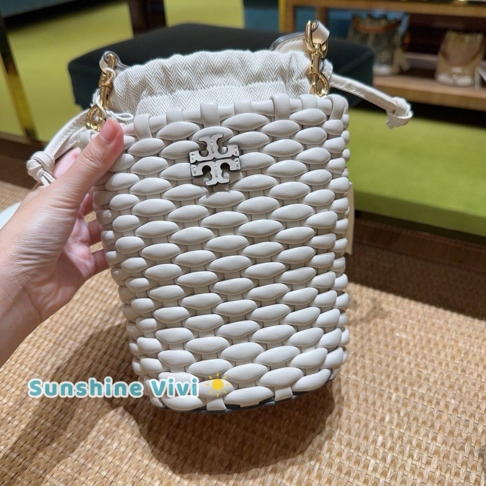 Tory Burch NWT Tory Burch Emerson Mini Bucket Bag 160648 New Ivory Size ONE SIZE - 1 Thumbnail