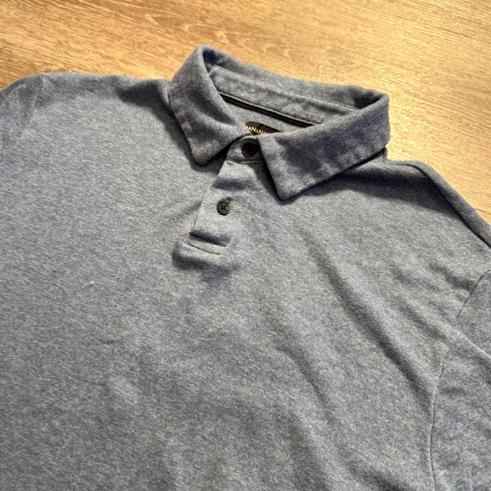 Banana Republic Banana Republic Polo Shirt Mens M Blue Polo Shirt Casual Golf Walking Preppy Mens Size US M / EU 48-50 / 2 - 2 Thumbnail