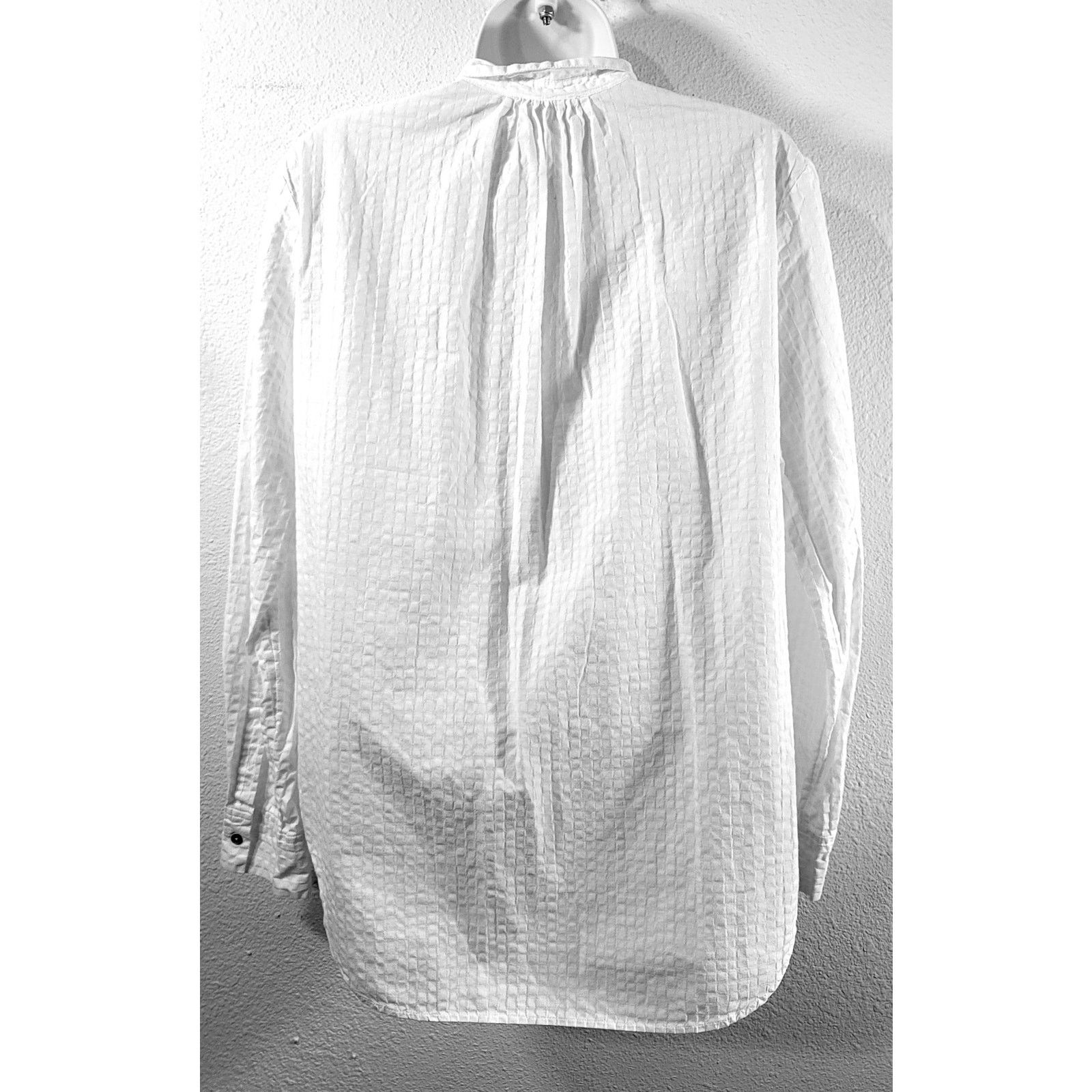 Other Lou & Grey White Checkered Button Up Pointed Collar Top M Size M / US 6-8 / IT 42-44 - 3 Thumbnail