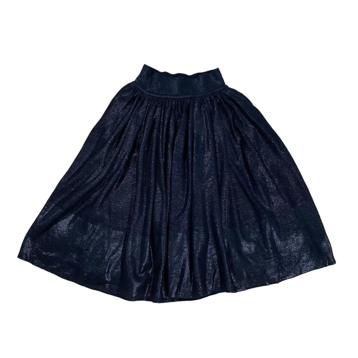Chanel × Vintage Vintage Chanel Black Coated Skirt Size 24" / US 00 / IT 34 - 9 Thumbnail