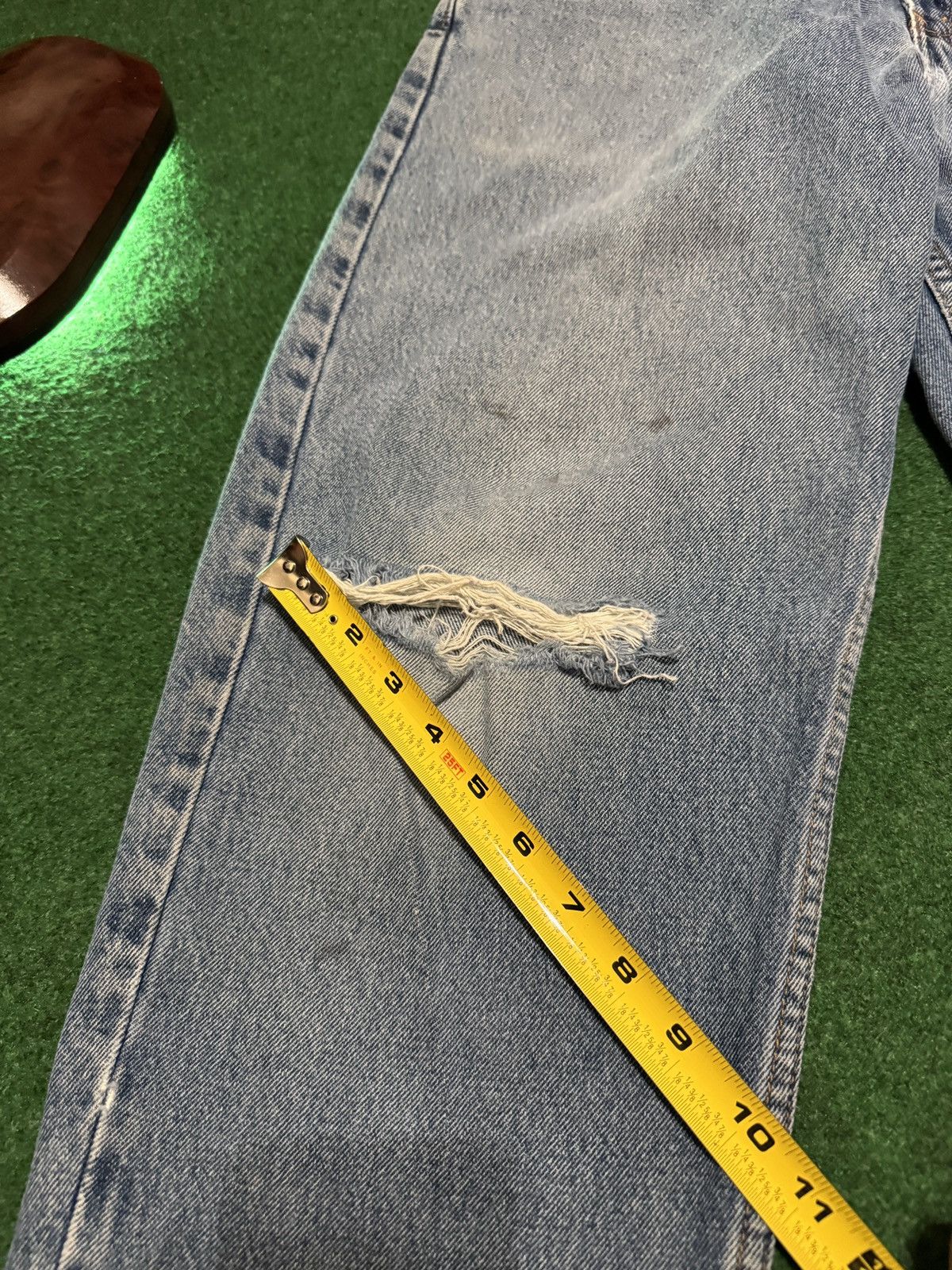 Levi's × Vintage Vtg 90s Levi’s 560 Loose Baggy Grunge Distressed Skater Jean Size US 34 / EU 50 - 11 Thumbnail
