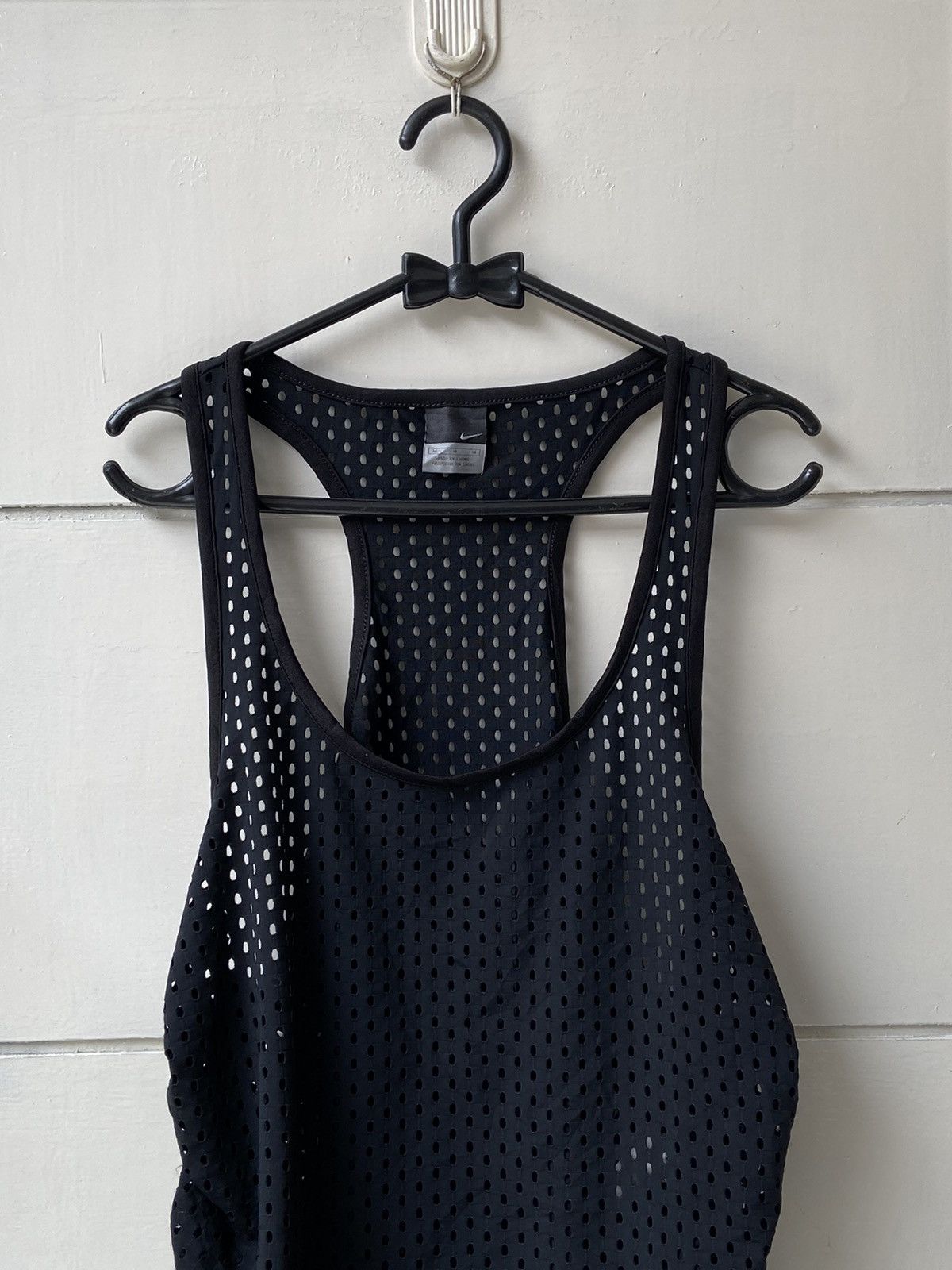 Nike NIKE Black Mesh Tank Tops Size US XXS / EU 40 - 2 Thumbnail