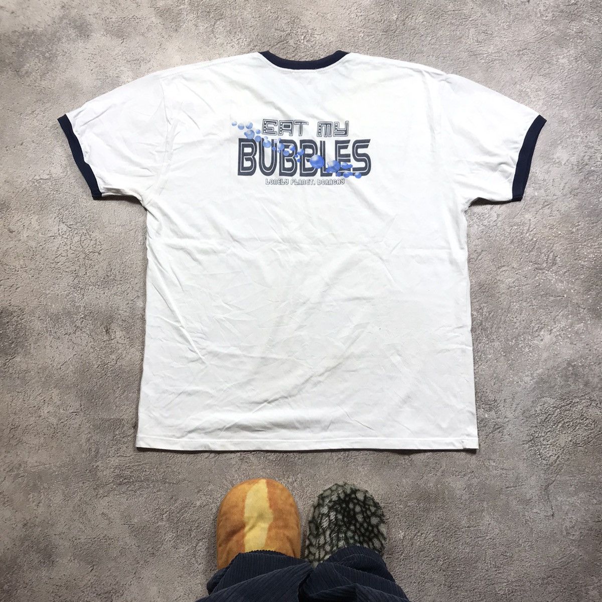 Vintage Vintage 90s Sun Faded Ringer Graphic Tee Skate Streetwear XL Size US XL / EU 56 / 4 - 4 Thumbnail