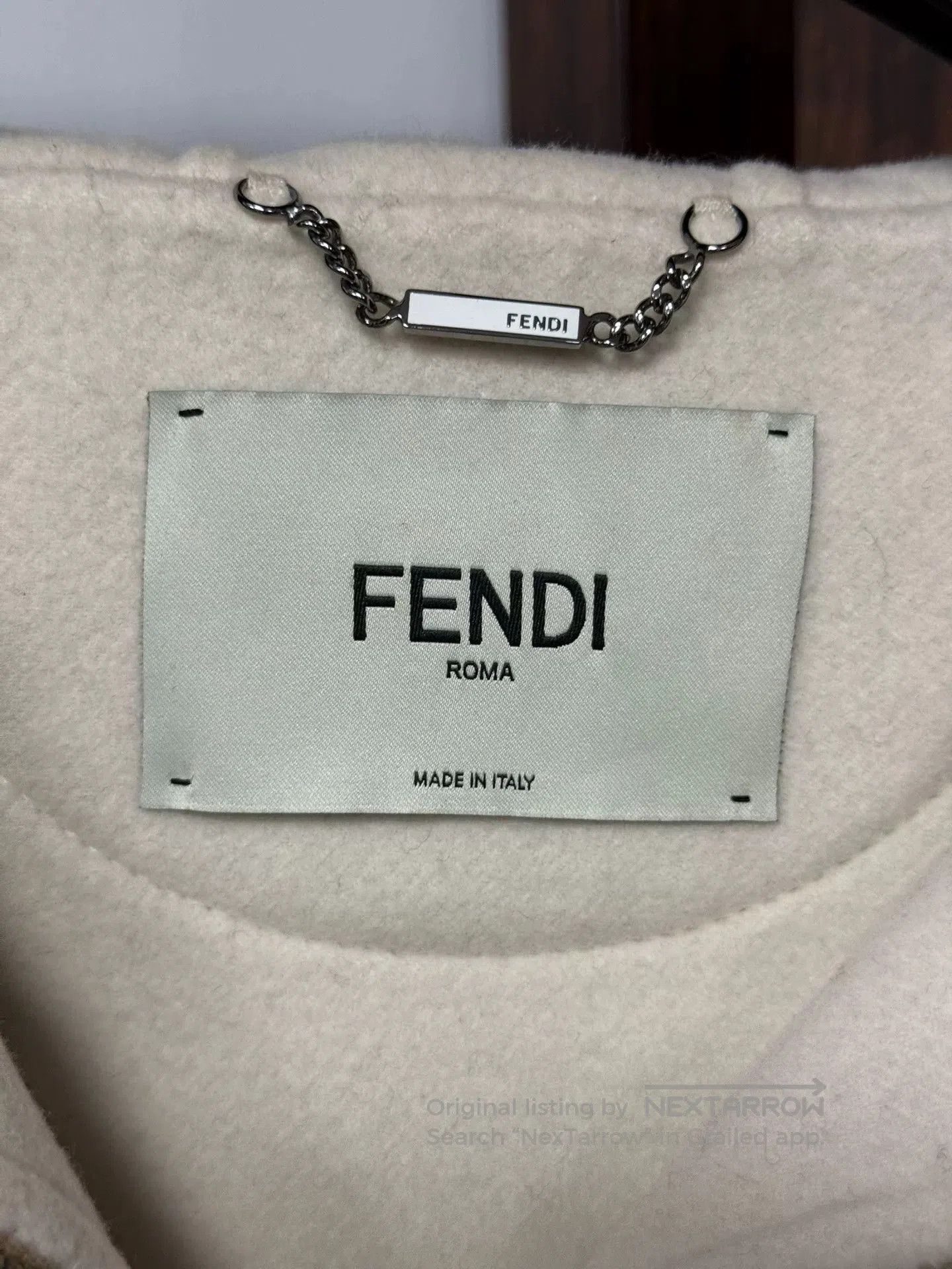Fendi Fendi Beige Wool Coat with Pockets. Size US M / EU 48-50 / 2 - 3 Thumbnail