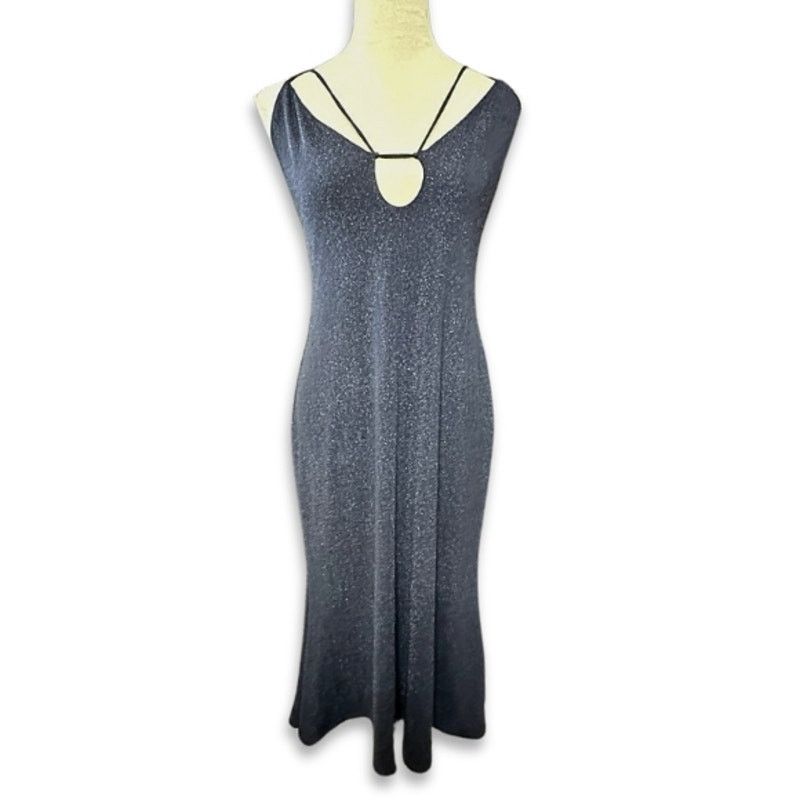 Mishka Misha Marlow Midi Dress Low Back Sleeveless Blue 12 NWOT Size XL / US 12-14 / IT 48-50 - 2 Thumbnail