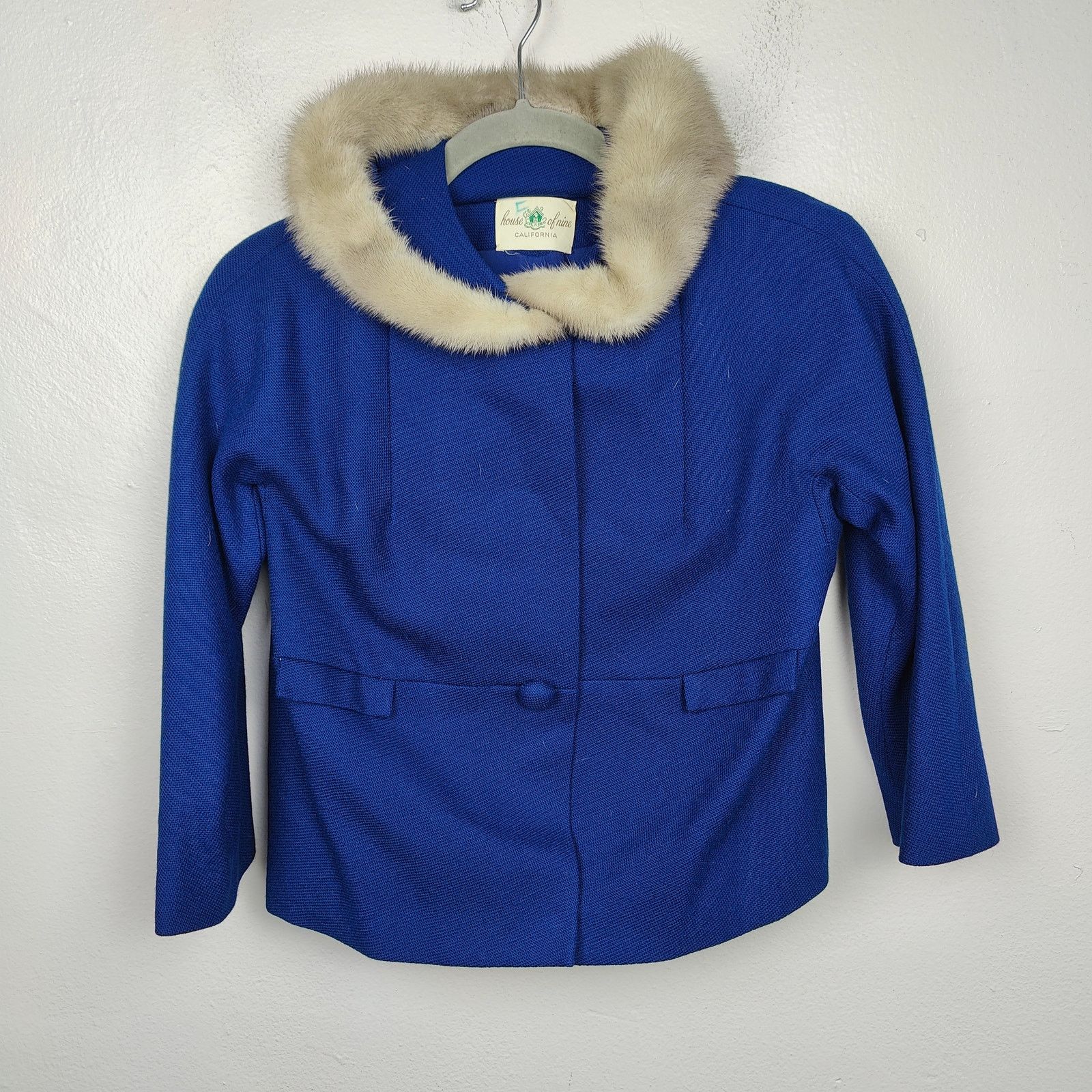 Other Vintage Hockanum Petit-Point Jacket Womens 6 Royal Blue Size M / US 6-8 / IT 42-44 - 1 Thumbnail