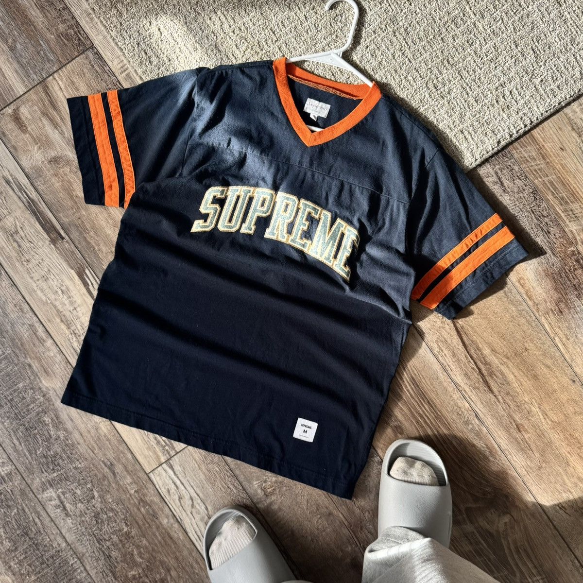 Supreme Glitter Arc Football Top T-Shirt FW17