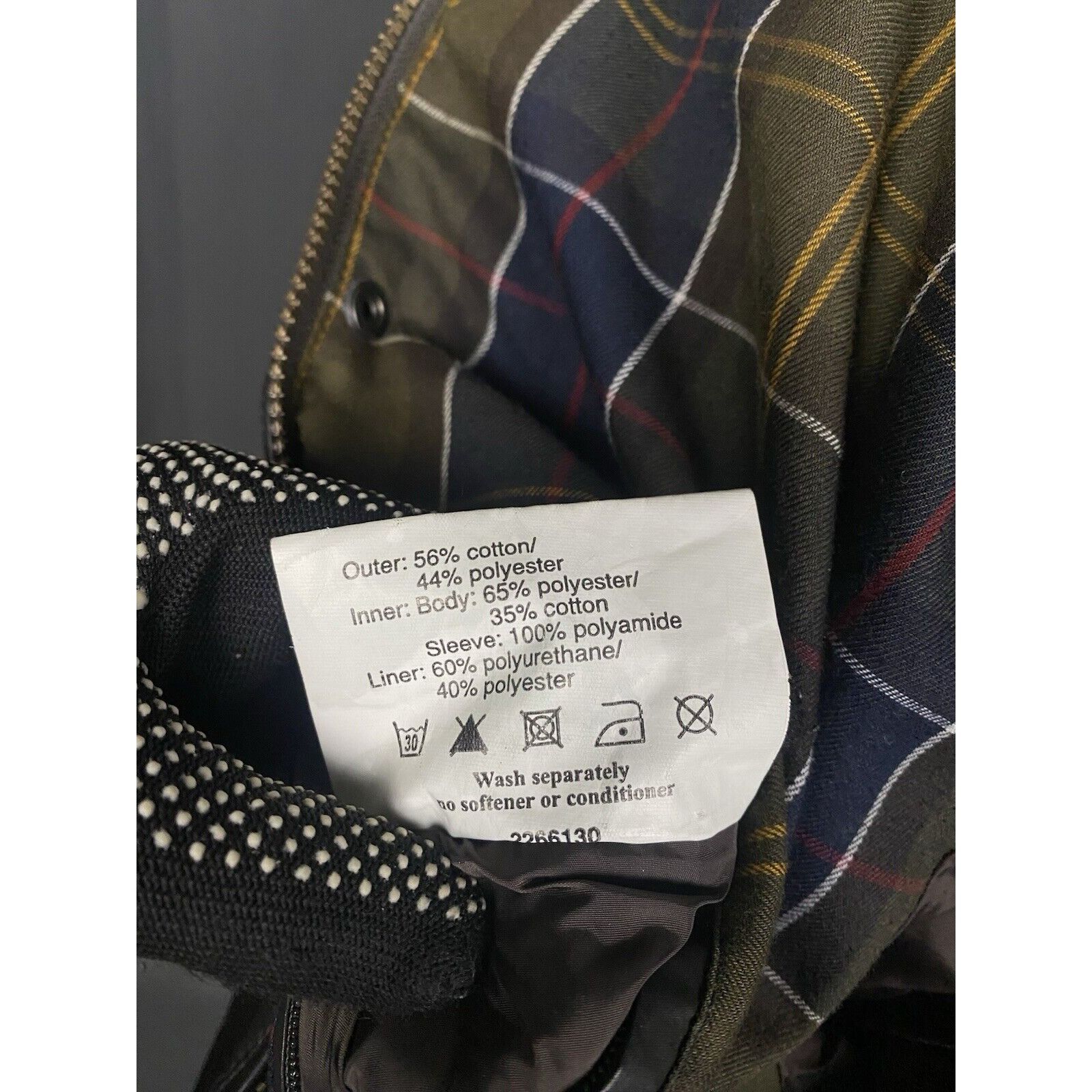 Barbour Barbour Carbon Finish Flyer Men's Brown High Neck Bomber Jac Size US L / EU 52-54 / 3 - 14 Thumbnail