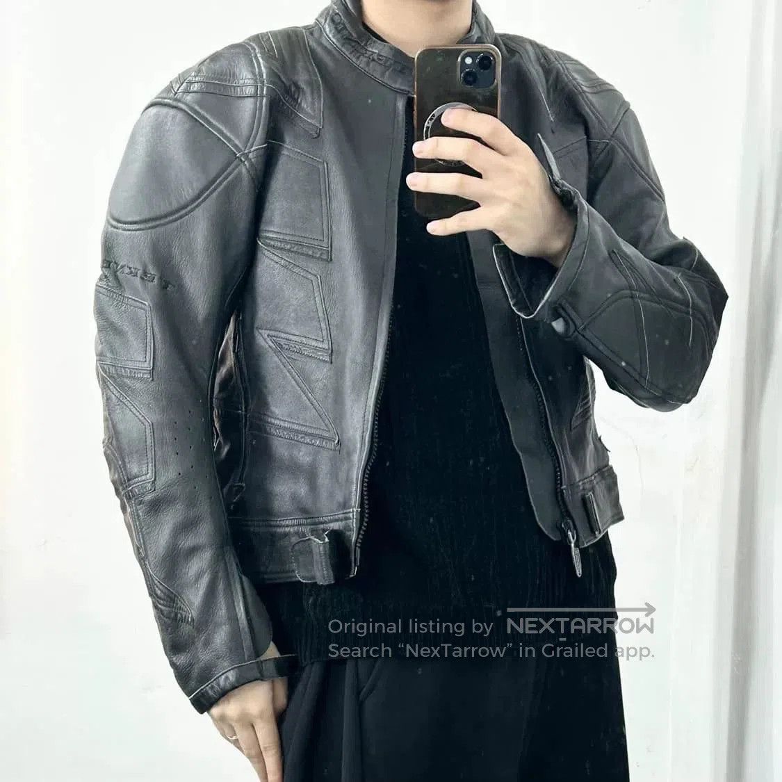 Vintage Vintage Armor Functional Leather Jacket. Size US L / EU 52-54 / 3 - 3 Thumbnail