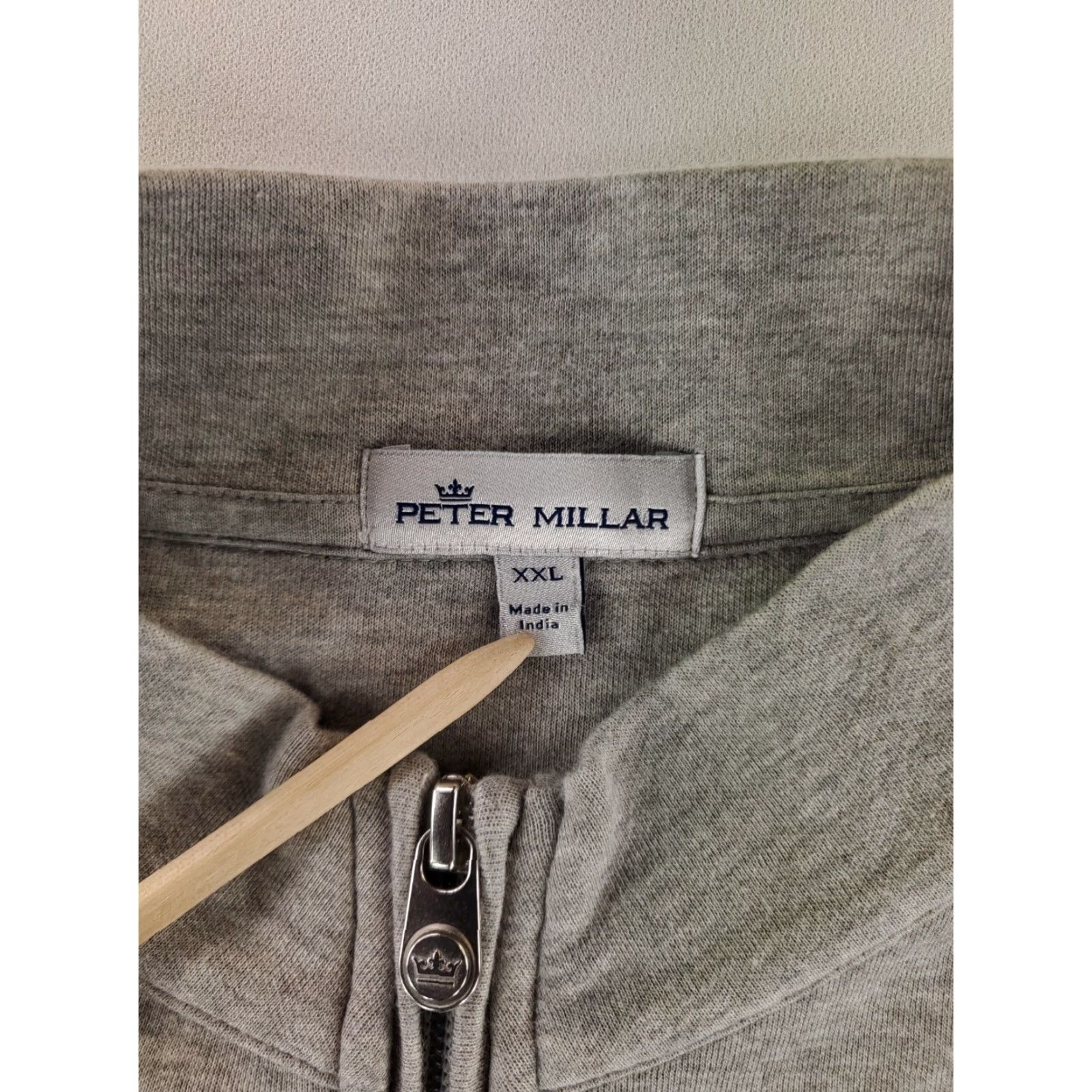 Peter Millar Peter Millar Shirt Gray Long Sleeve 1/4 Zip Crown Comfort Mens XXL Pullover Size US XXL / EU 58 / 5 - 2 Thumbnail