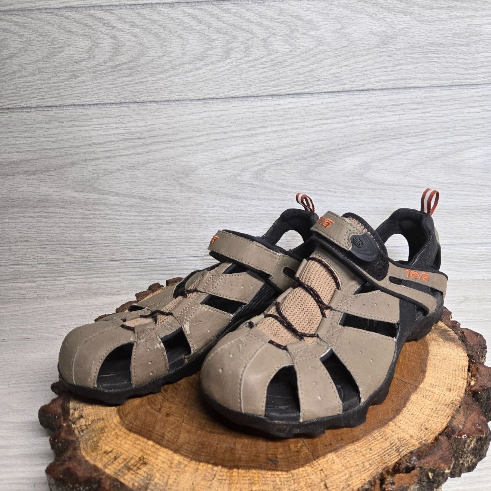 Teva VINTAGE Teva Brown Gladiator Strap Sandals Slip-On Adult Mens Size 12 Size ONE SIZE - 2 Thumbnail