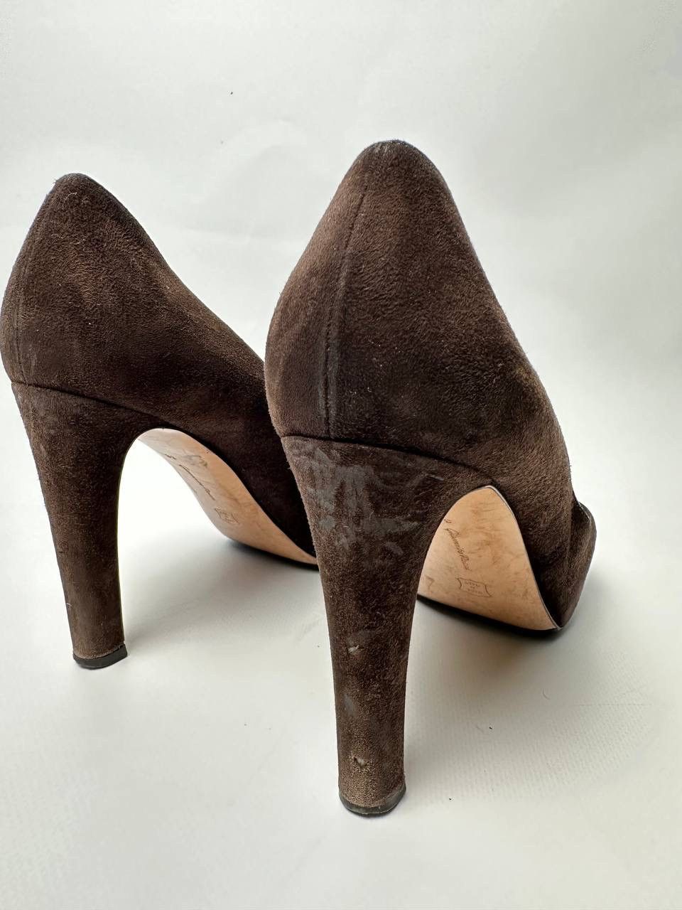 Gianvito Rossi Gianvito Rossi Brown Suede Heels Size 38 Size US 8 / IT 38 - 14 Thumbnail