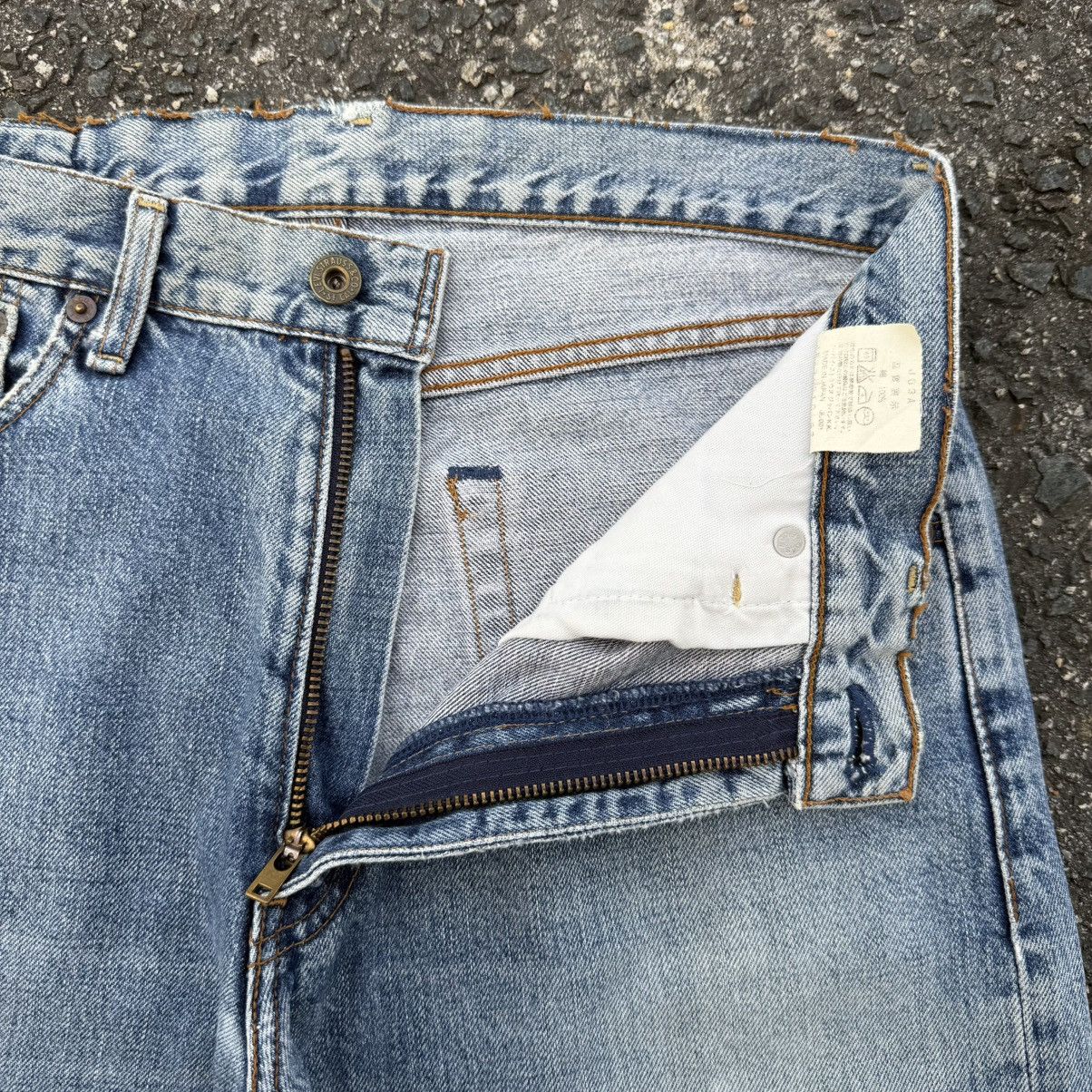 Levi's Vintage Clothing VINTAGE LEVI'S 503 97' STRAIGHT FADED DENIM JEAN PANTS Size US 33 - 10 Thumbnail