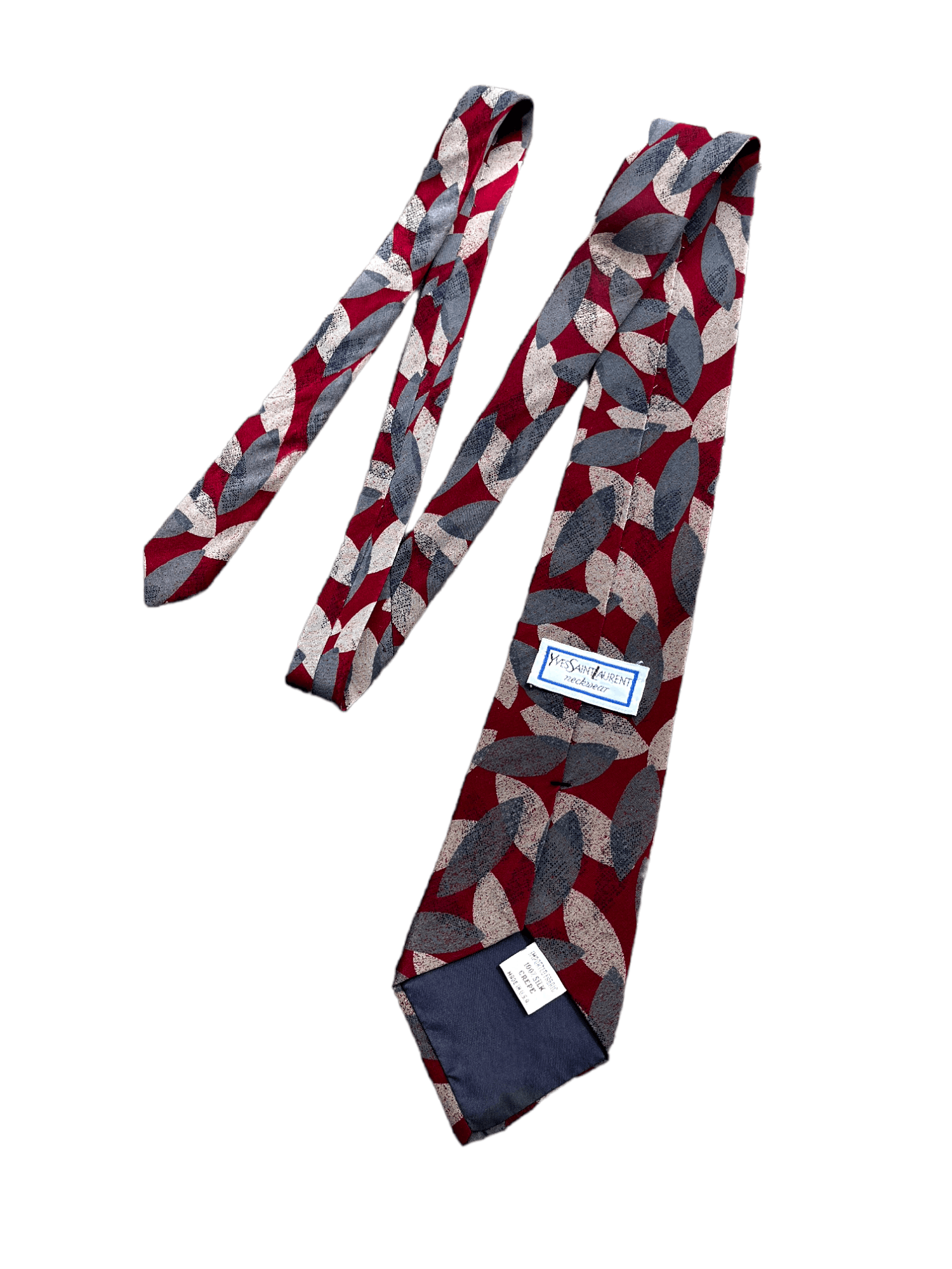Saint Laurent Paris × Yves Saint Laurent 🔴 YSL YVES SAINT LAURENT LUXURY SILK DESIGNER RARE Y2K TIE Size ONE SIZE - 1 Thumbnail