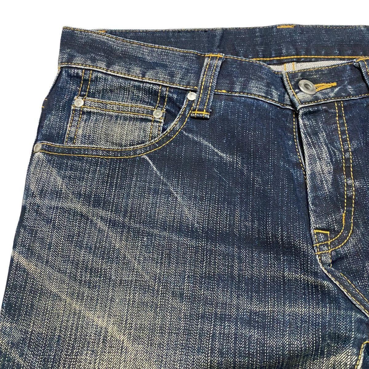 Tornado Mart Tornado Mart Spiral Cut Low Flare Jeans Distressed Size US 31 - 4 Thumbnail