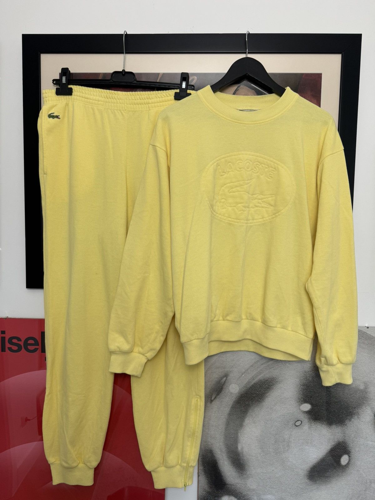 Lacoste × Supreme Rare Supreme X Lacoste Live Velour Half Zip
